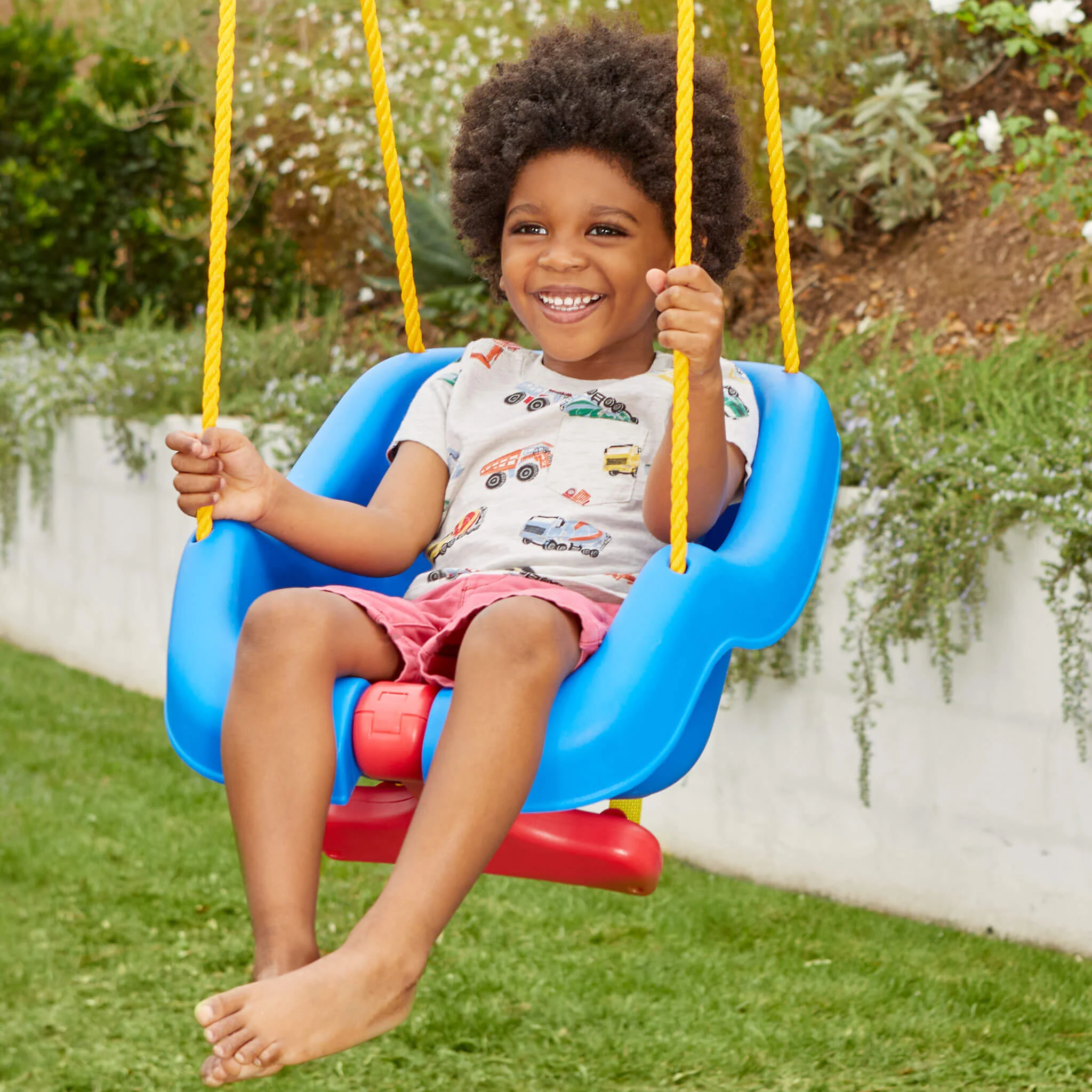 Little Tikes 2-in-1 Snug 'n Secure Swing - Blue - Image 4