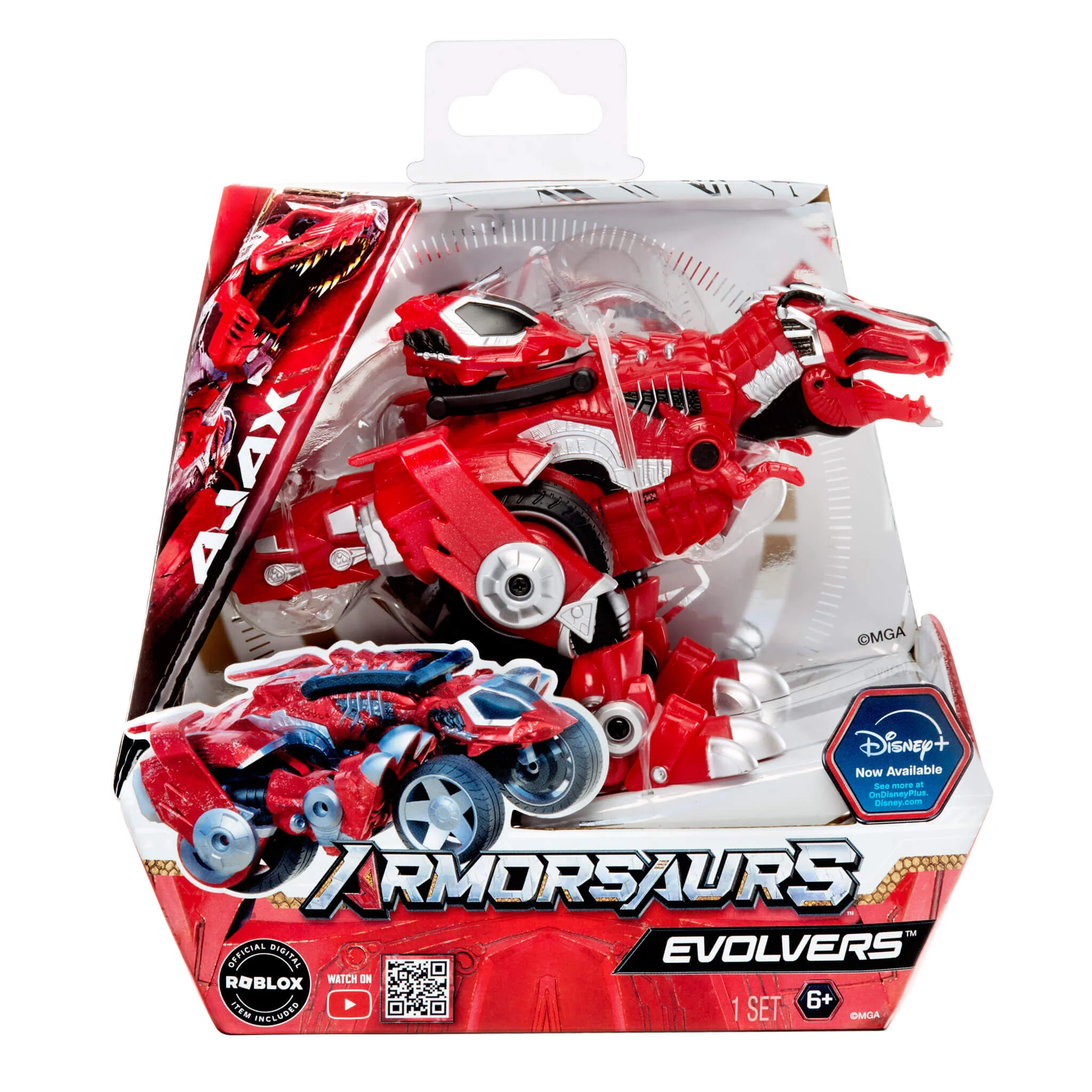 Armorsaurs Evolver Ajax Transforming Dinosaur to Vehicle - Image 9