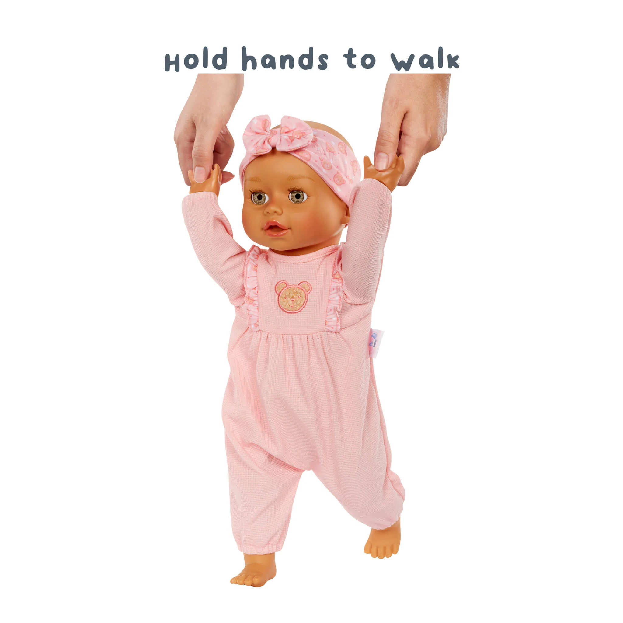 BABY born Learn to Walk Baby Doll Olivia with Gray-Green Eyes and Realistic Features - Image 4
