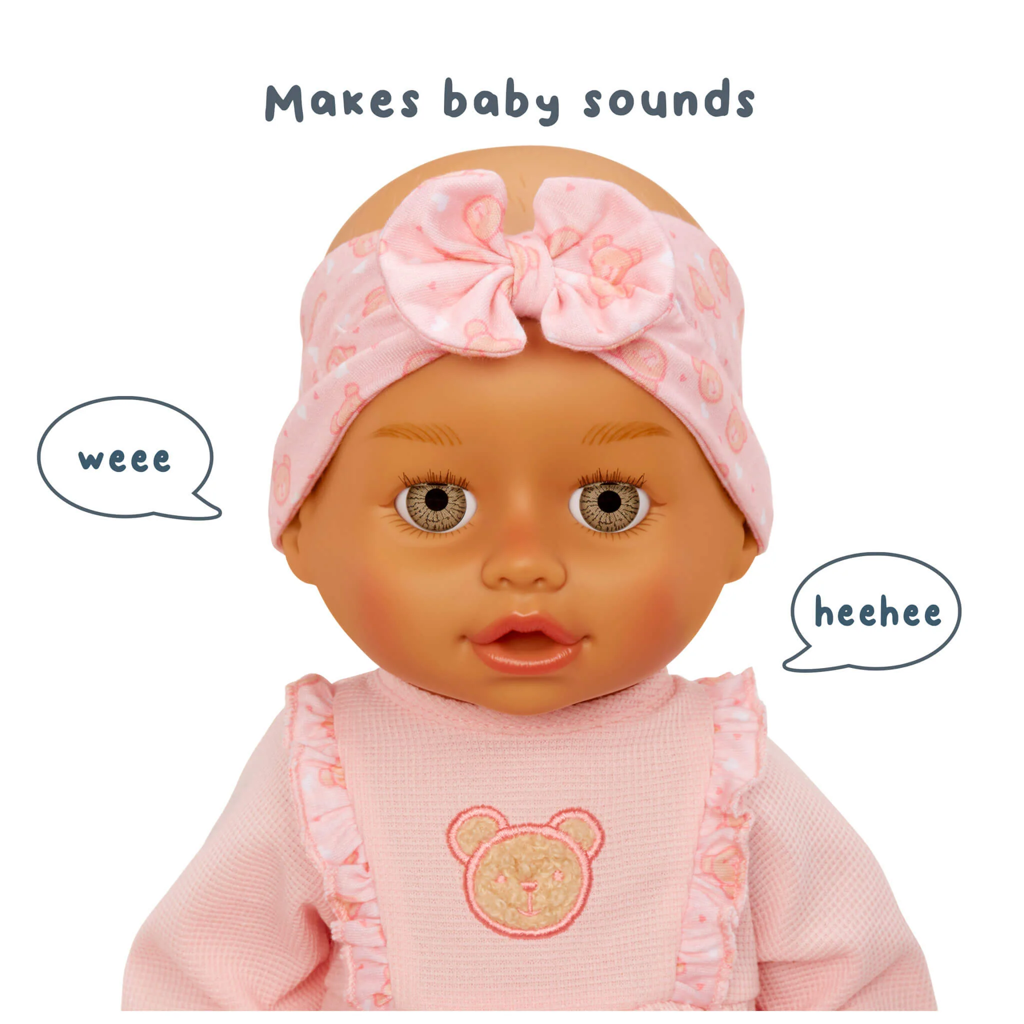 BABY born Learn to Walk Baby Doll Olivia with Gray-Green Eyes and Realistic Features - Image 6
