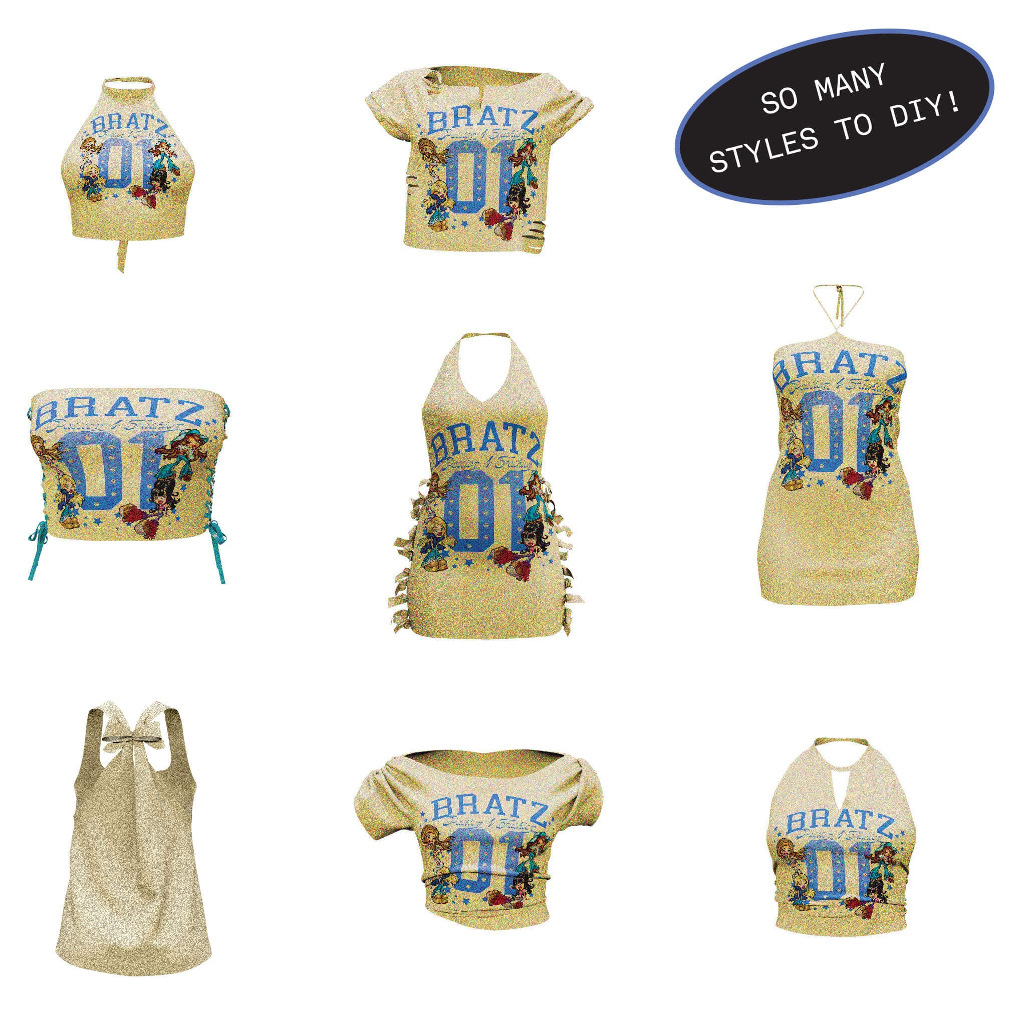 Bratz Stylin' Sasha Fashion Doll with Customizable T-Shirt for You and Accessories - Image 6