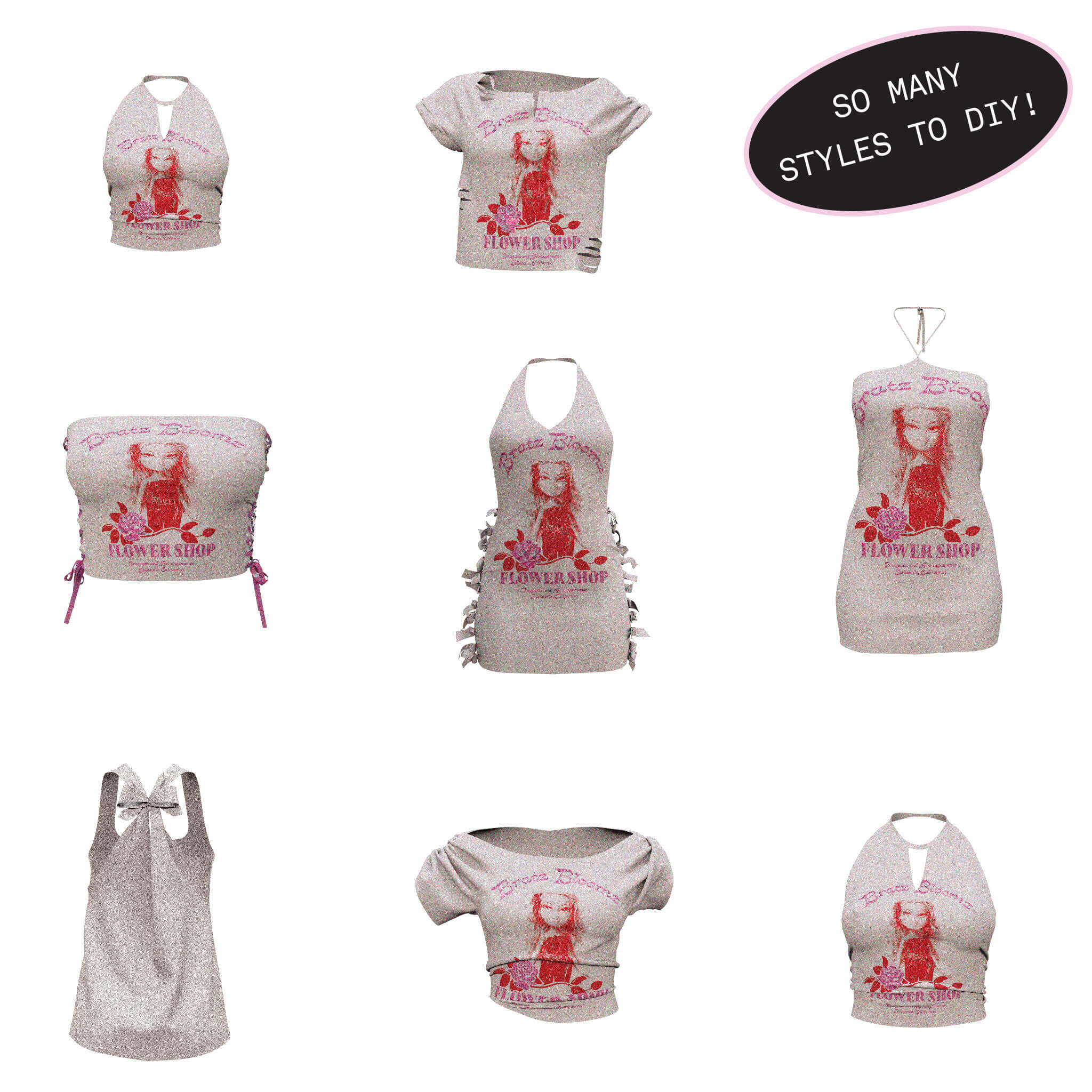 Bratz Stylin' Yasmin Fashion Doll with Customizable T-Shirt for You and Accessories - Image 7