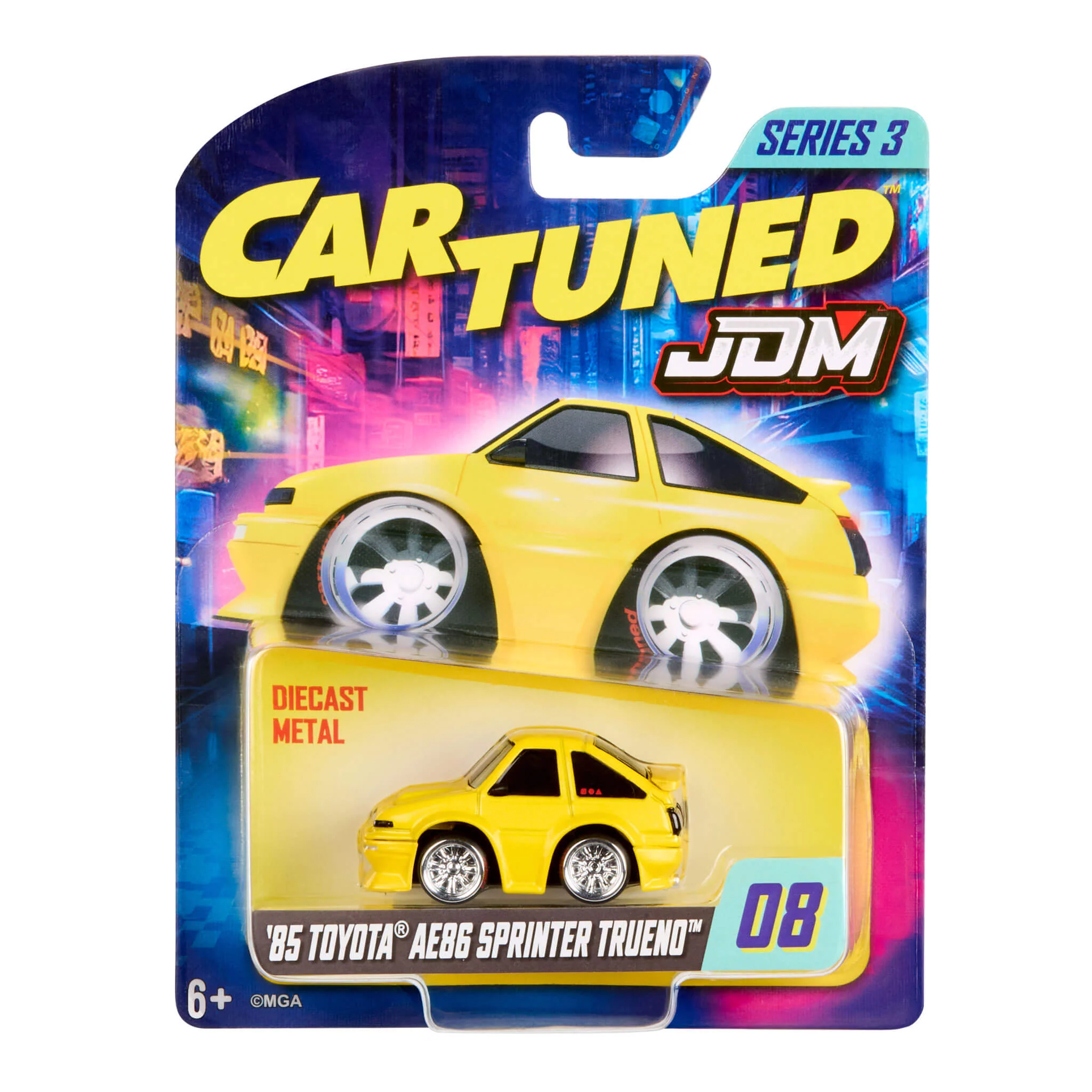 CarTuned JDM Series 3 - 1985 Toyota Corolla (AE86 TREUNO)Yellow - Image 4