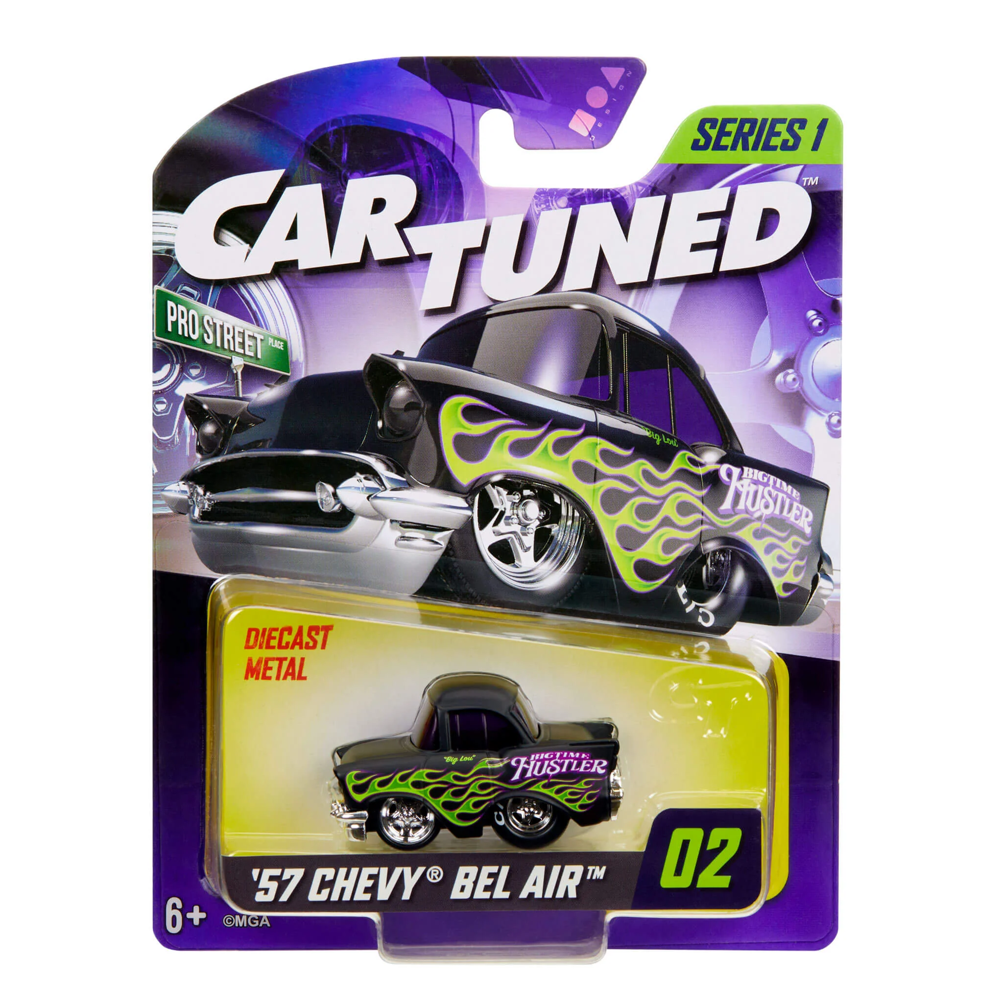 CarTuned Series 1 - 1957 Chevy Bel Air (Pro Street) Diecast Vehicle - Image 5