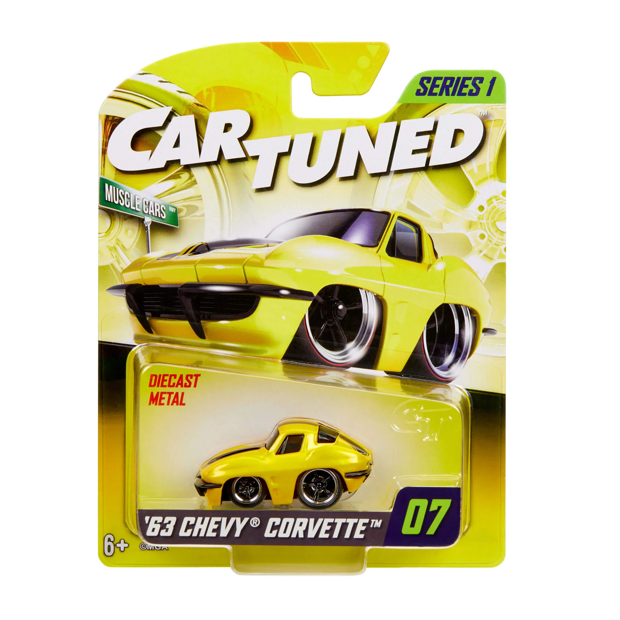 CarTuned Series 1 - 1963 Chevy Corvette (Muscle) Diecast Vehicle - Image 5