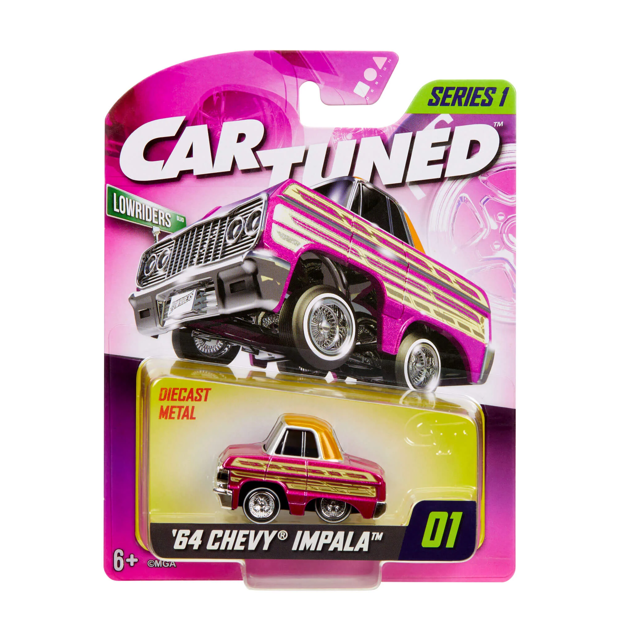 CarTuned Series 1 - 1964 Chevy Impala (Lowrider) Diecast Vehicle - Image 5