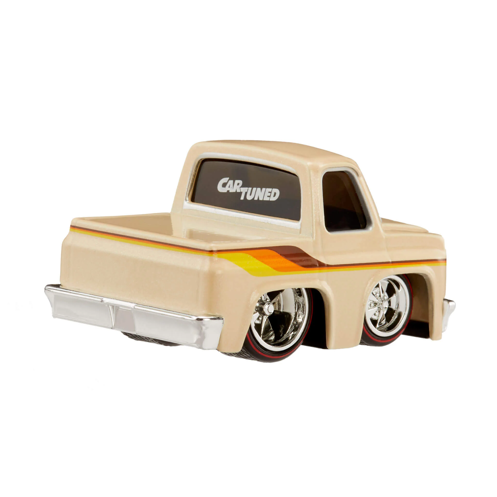 CarTuned Series 3 - 1987 Chevy C10 (Custom) - M Tan Diecast Vehicle - Image 4