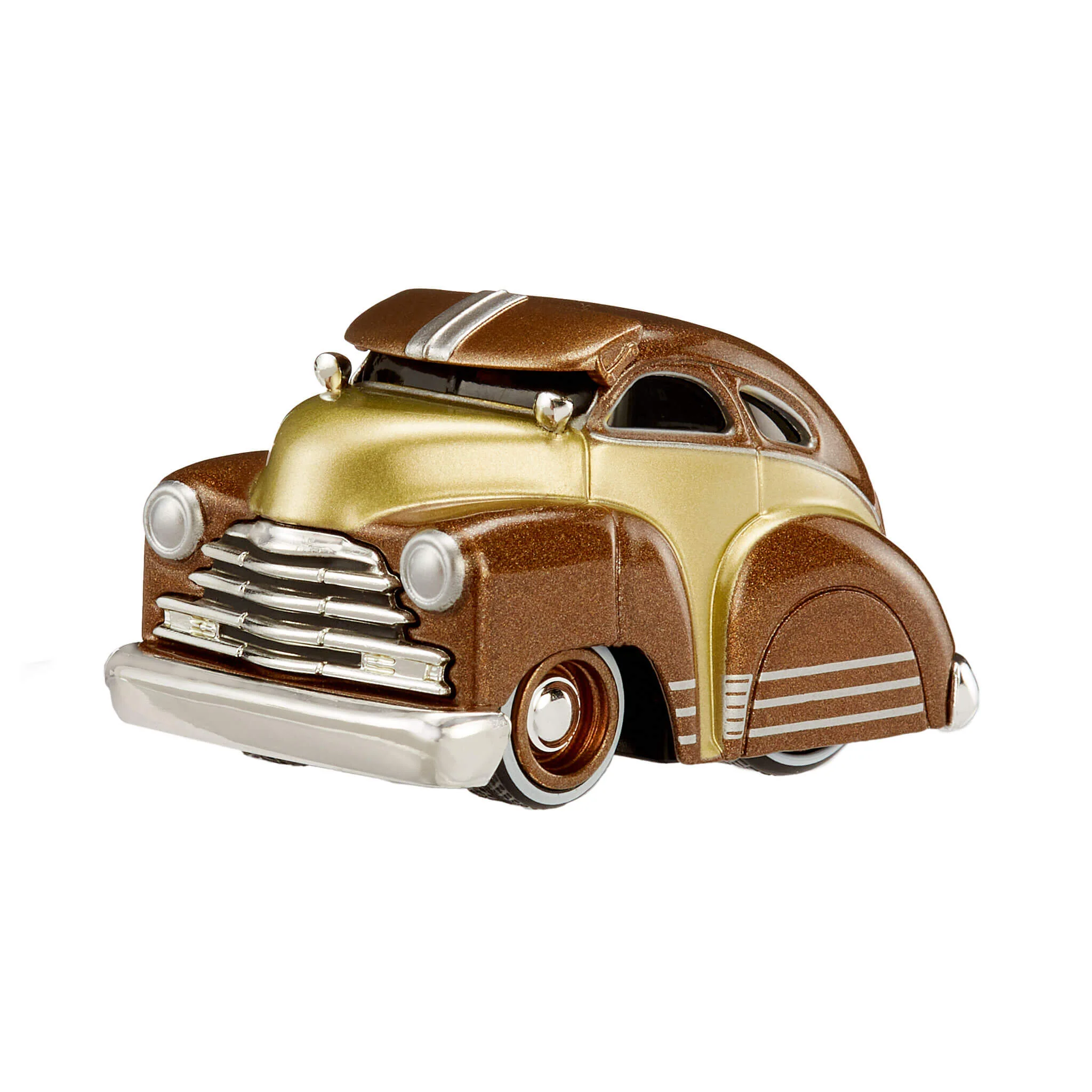CarTuned Series 4 - 1947 Chevy Fleetline (Bombs) - Brown/Tan Diecast Vehicle - Image 3