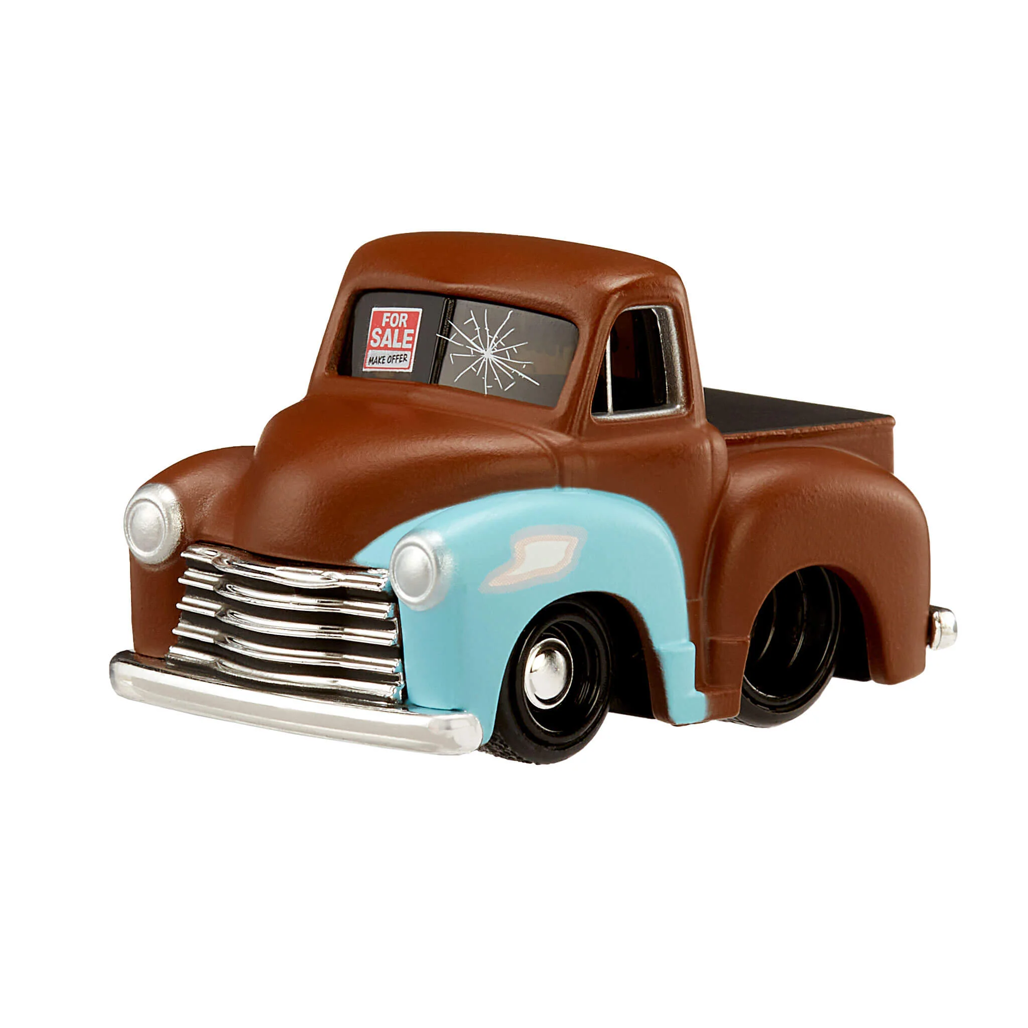 CarTuned Series 4 - 1953 Chevy Pick Up (Custom)- Rust Primer Diecast Vehicle - Image 3