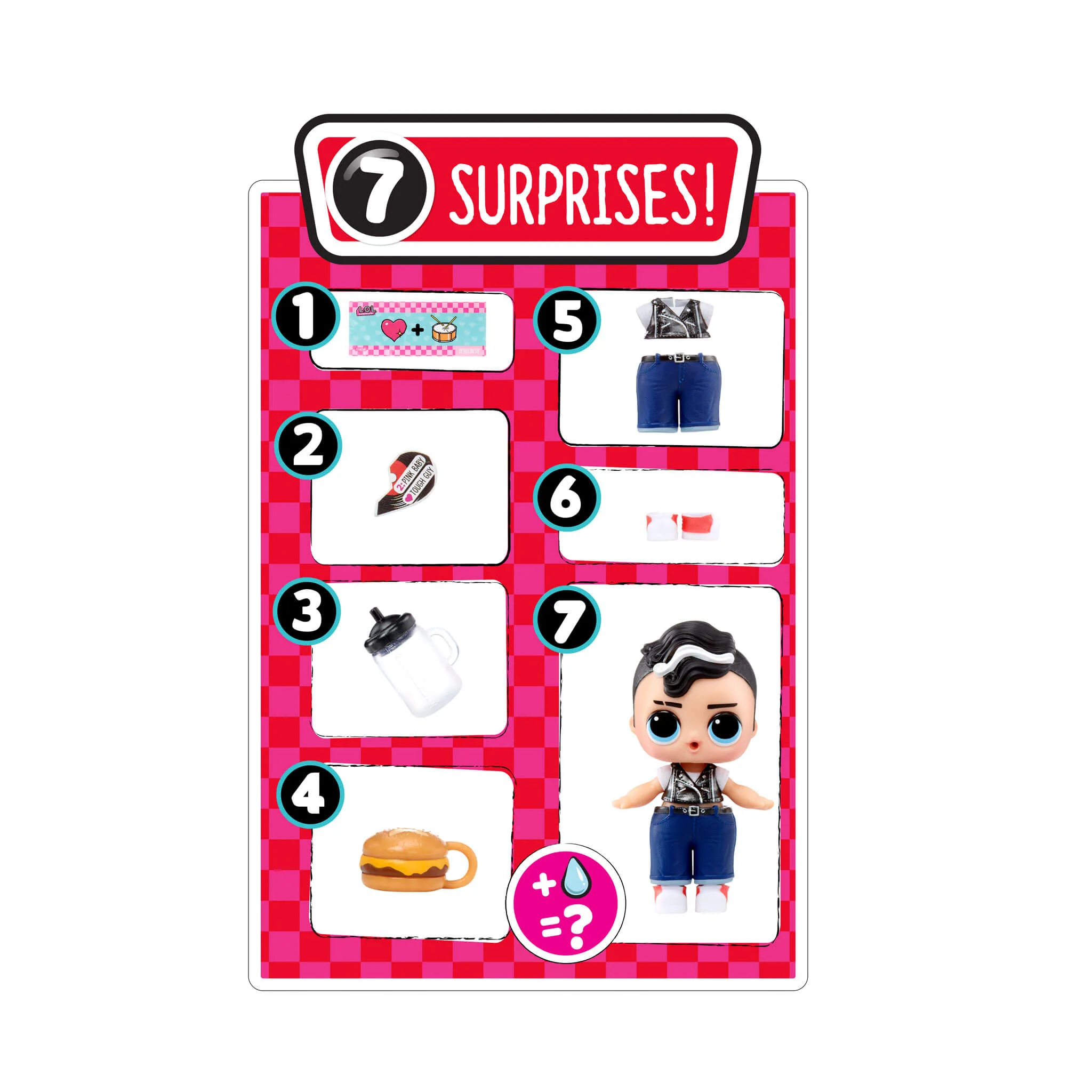 LOL Surprise BFF Sweethearts Tough Guy Doll with 7 Surprises - Image 3