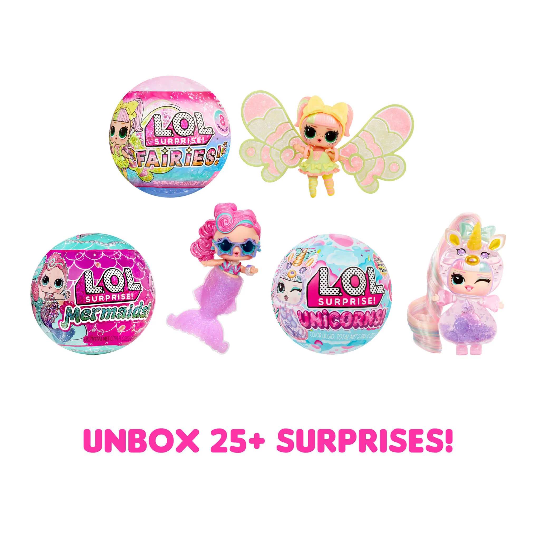 LOL Surprise Tots Just Add Water 3-Pack with 3 Make-Your-Own Fantasy Dolls - Image 2