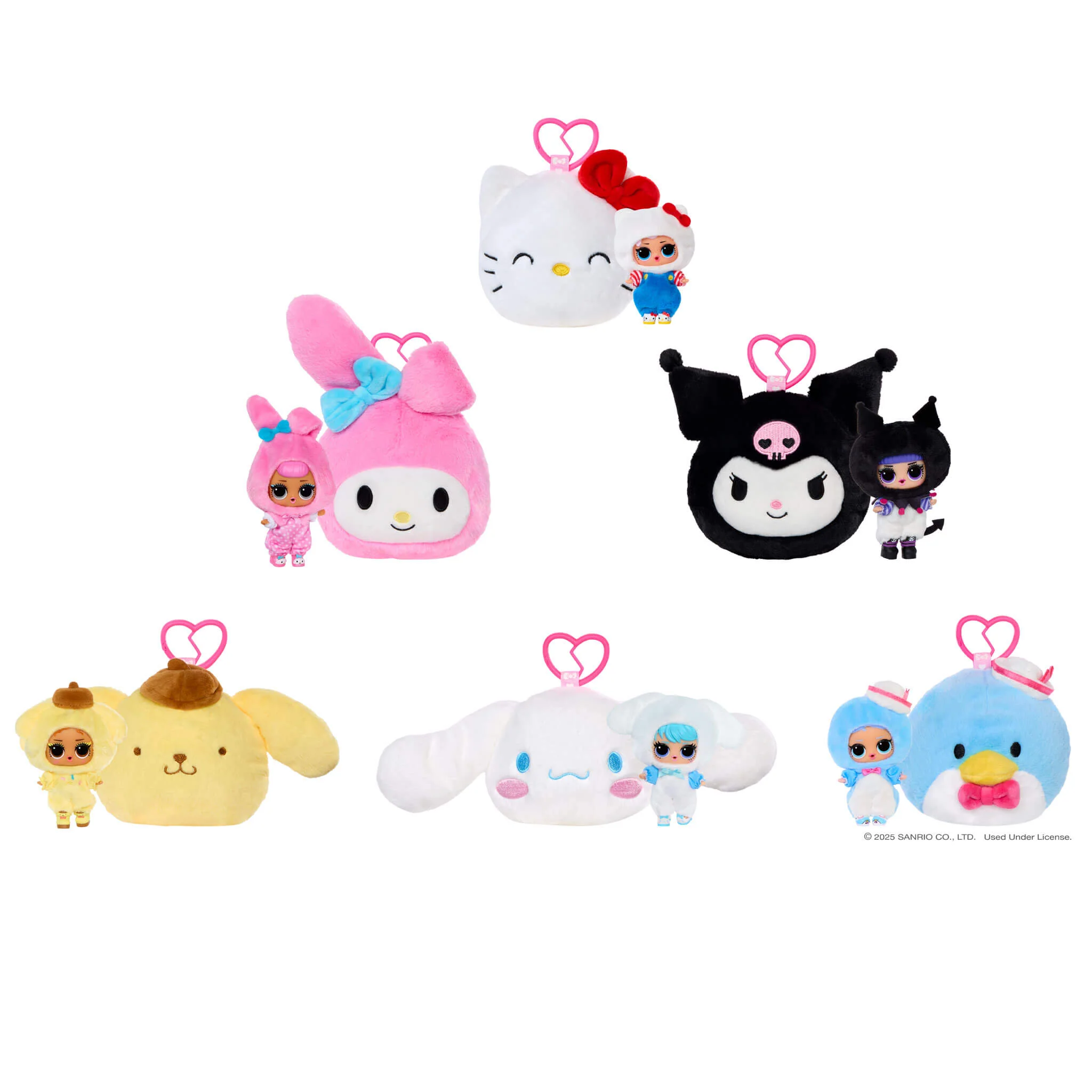 LOL Surprise Loves Hello Kitty™ Reversible Plush Surprise with Matching LOL Tot and Keychain - Image 10