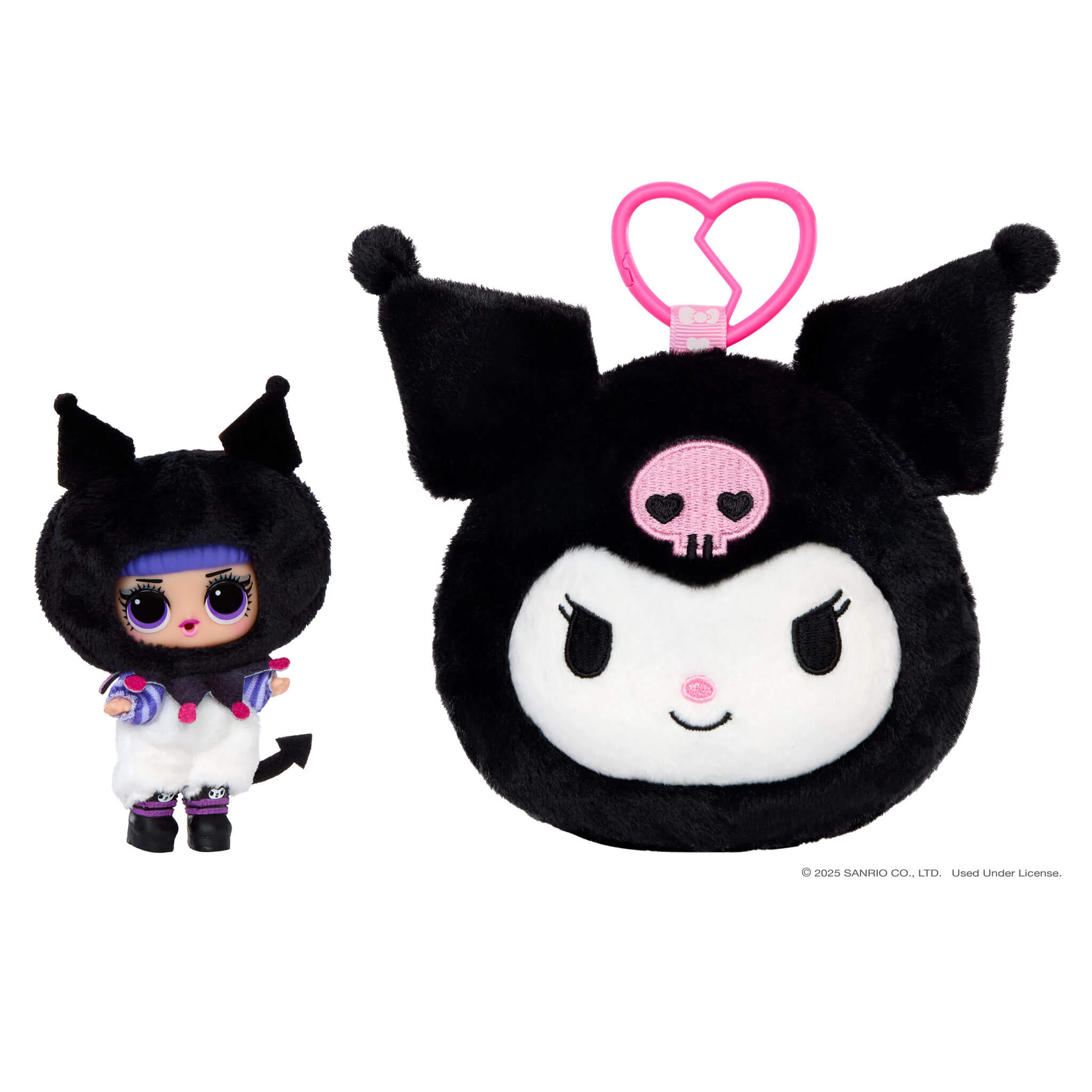 LOL Surprise Loves Hello Kitty™ Reversible Plush Surprise with Matching LOL Tot and Keychain - Image 6