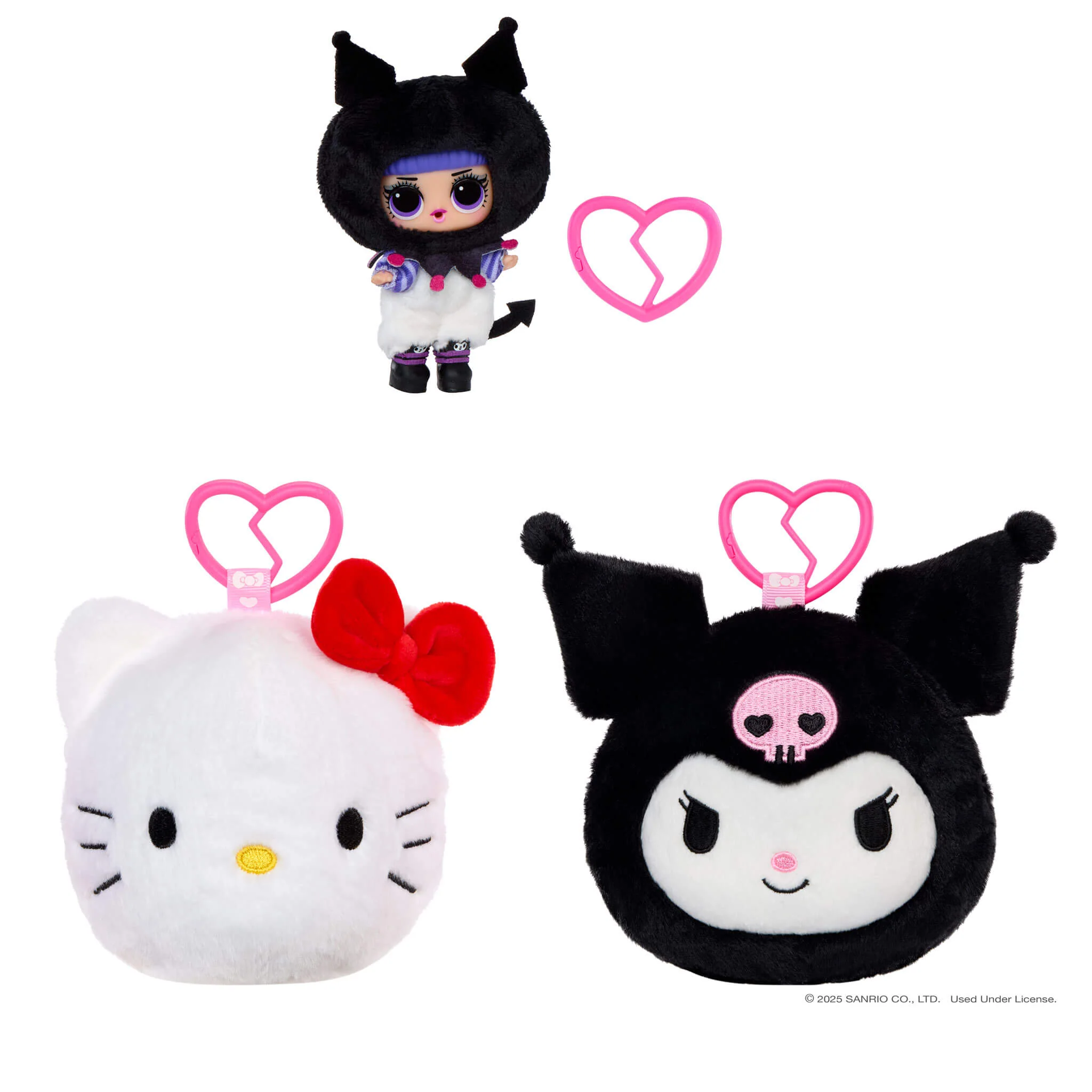 LOL Surprise Loves Hello Kitty™ Reversible Plush Surprise with Matching LOL Tot and Keychain - Image 7