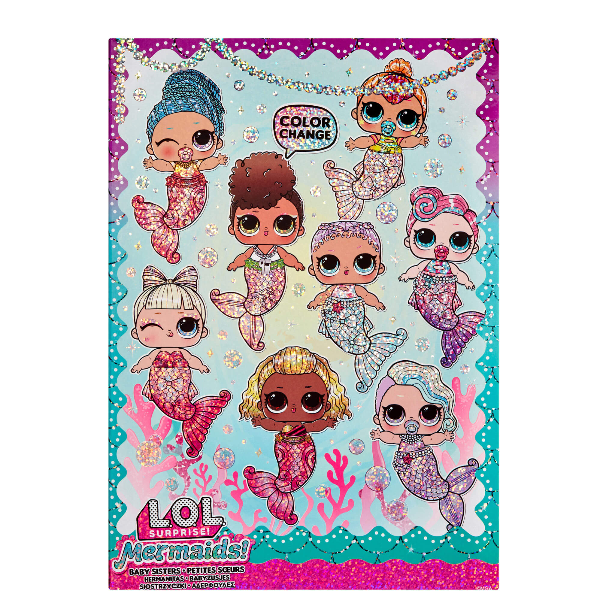 LOL Surprise Mermaids! Baby Sisters with Color Change Tails - Image 3