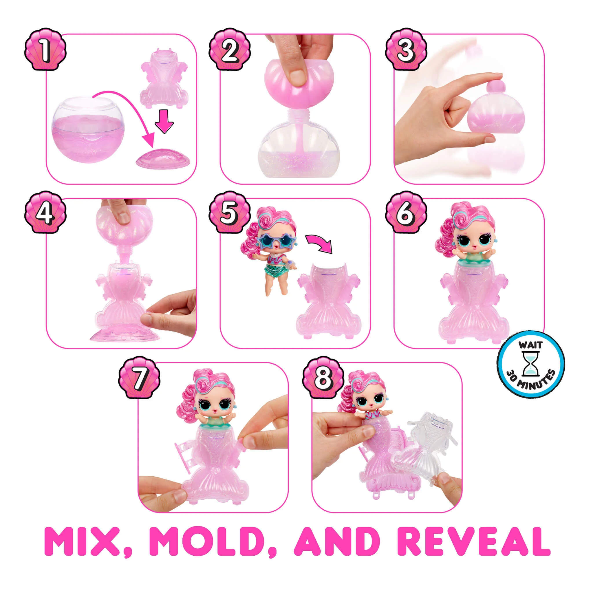 LOL Surprise Mermaids! Tots - Make Your Own Color Change Tails - Image 4