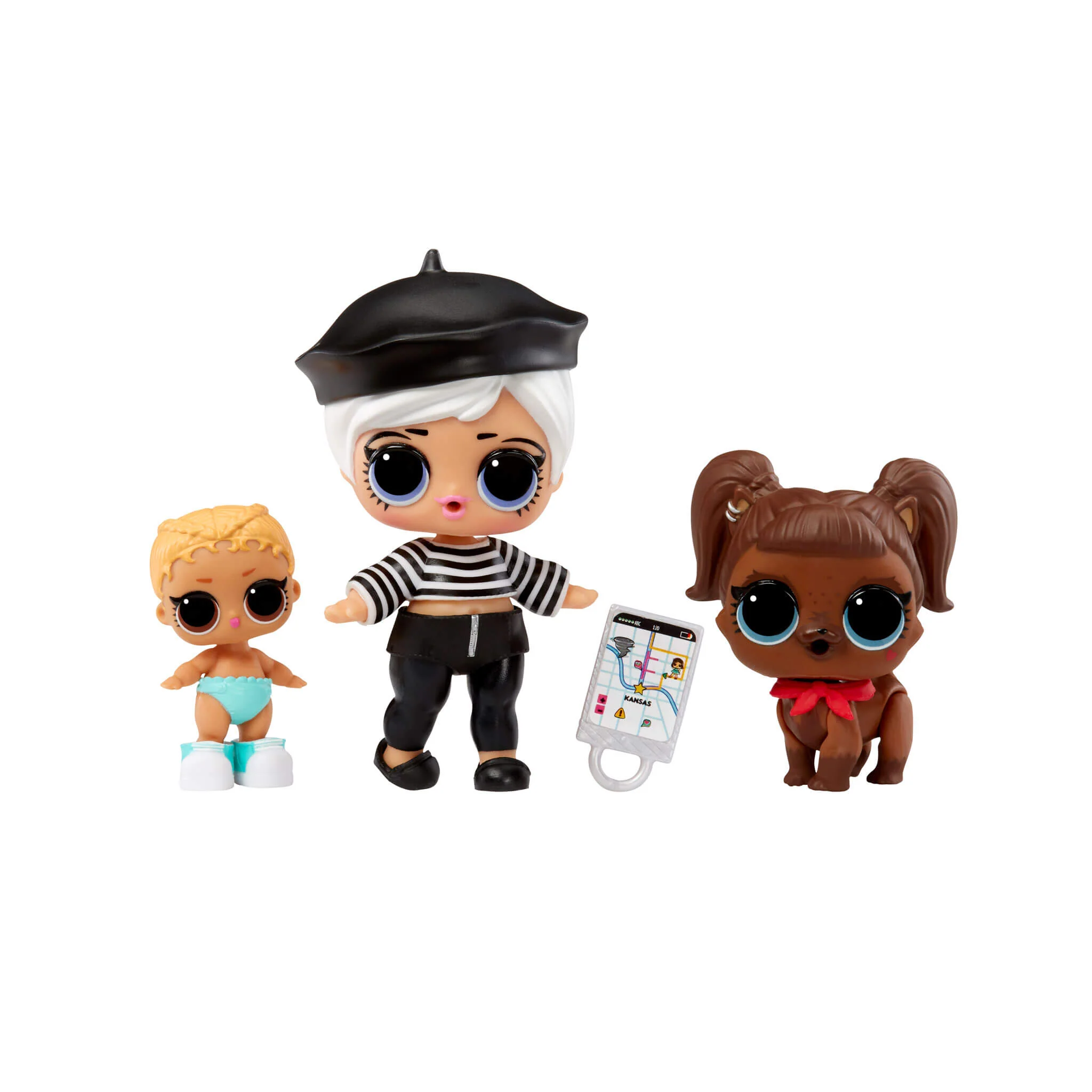 LOL Surprise Tot Pet Lil Sis 3-Pack with Beatnik Babe - Darling Doggie - Lil Kicks - Image 2