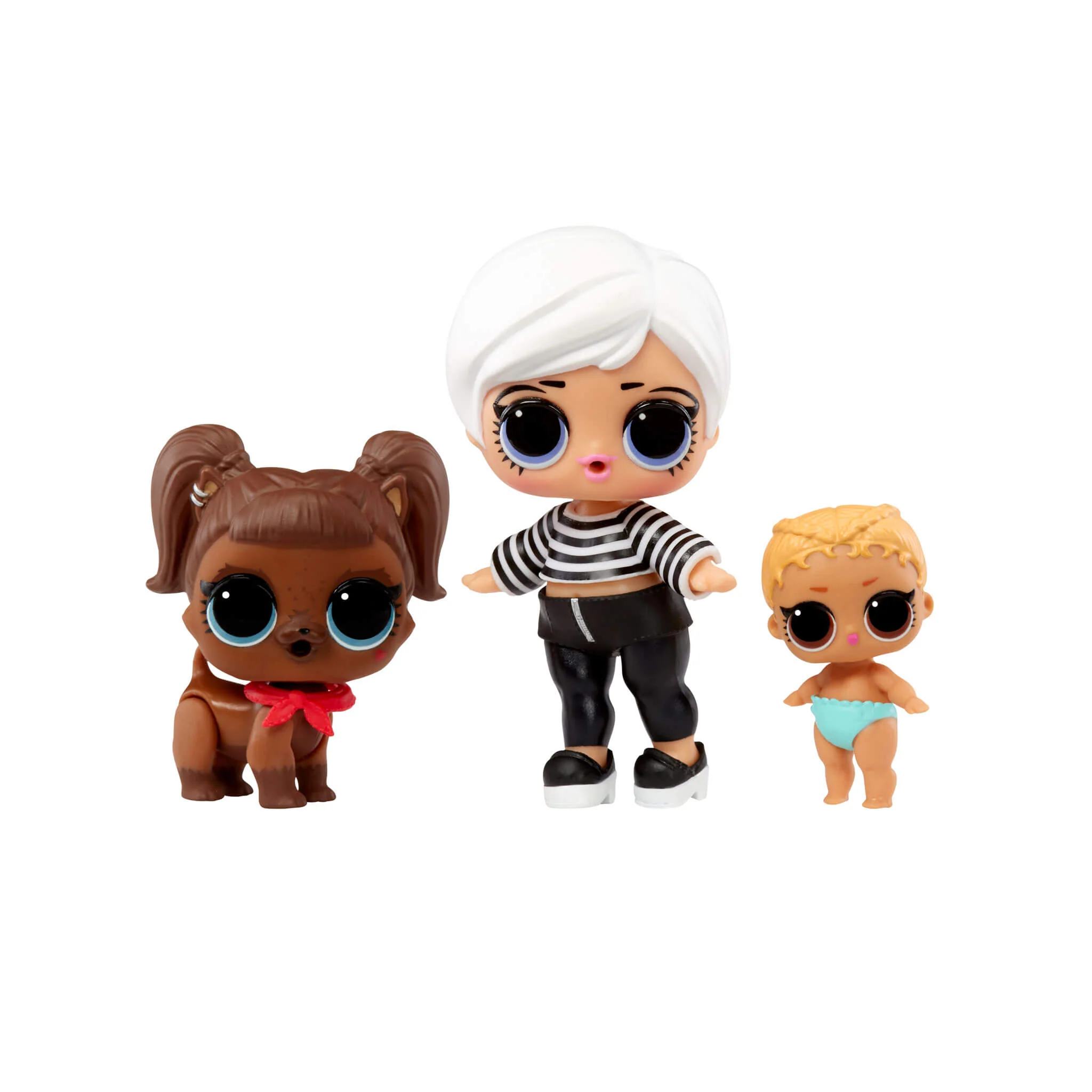 LOL Surprise Tot Pet Lil Sis 3-Pack with Beatnik Babe - Darling Doggie - Lil Kicks - Image 3
