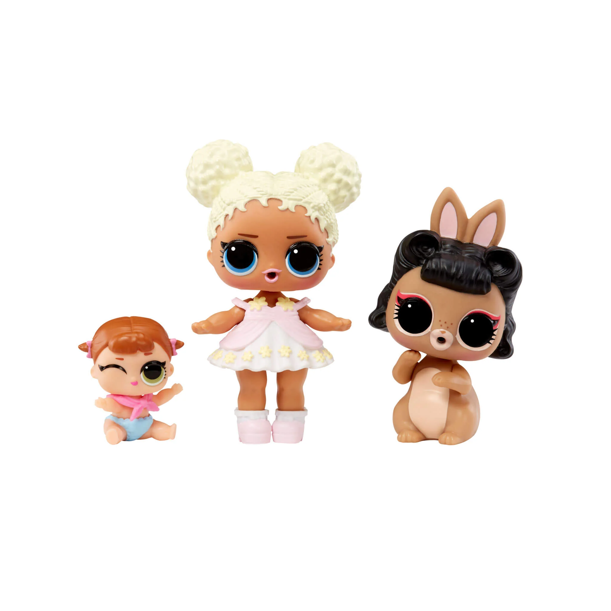 LOL Surprise Tot Pet Lil Sis 3-Pack with Flower Child - Short Stop Hop - Lil Majorette - Image 3