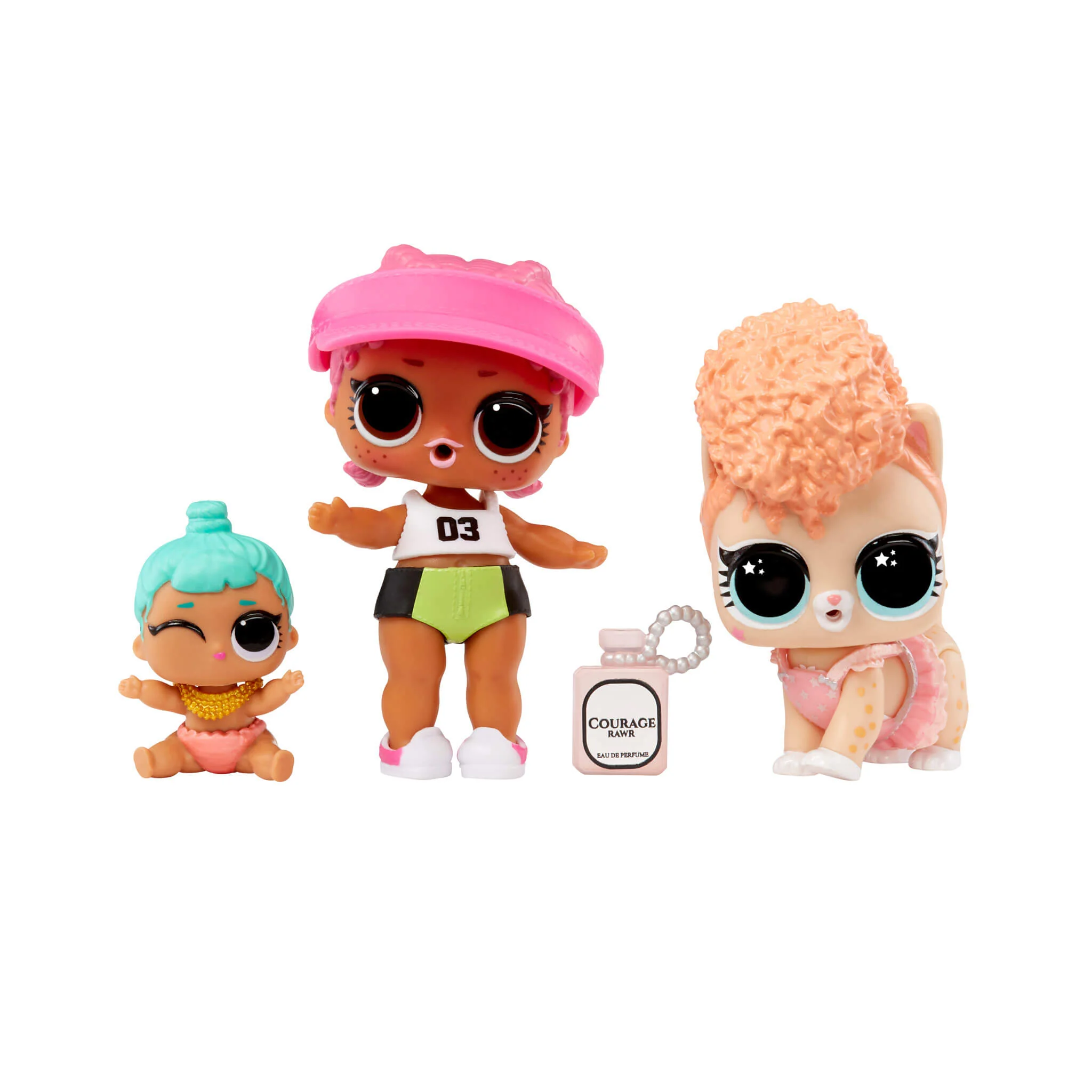 LOL Surprise Tot Pet Lil Sis 3-Pack with Spike - Cowardly Kitty - Lil Genie - Image 2