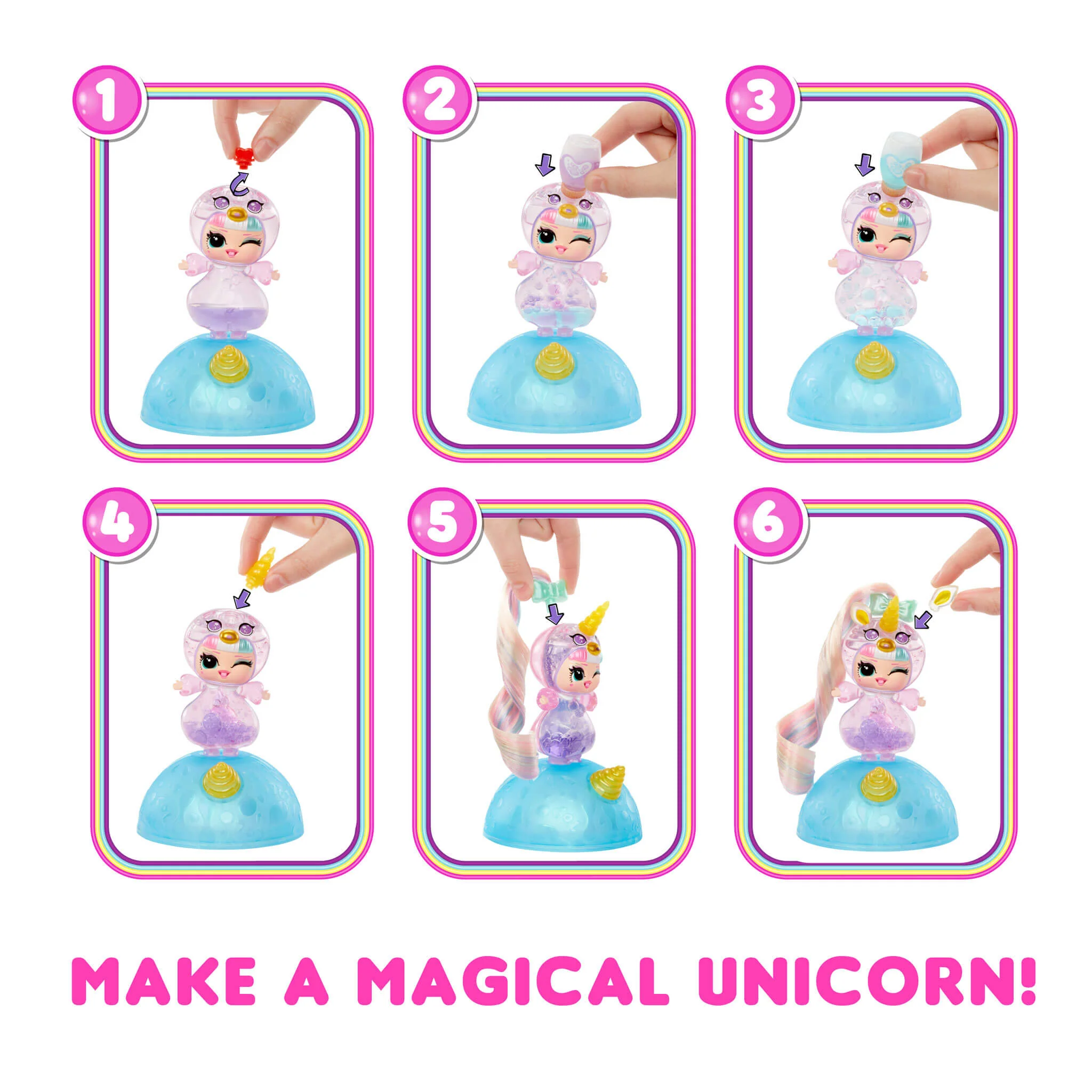 LOL Surprise Unicorns Tots Make-Your-Own Unicorn Doll with 7 Surprises - Image 3