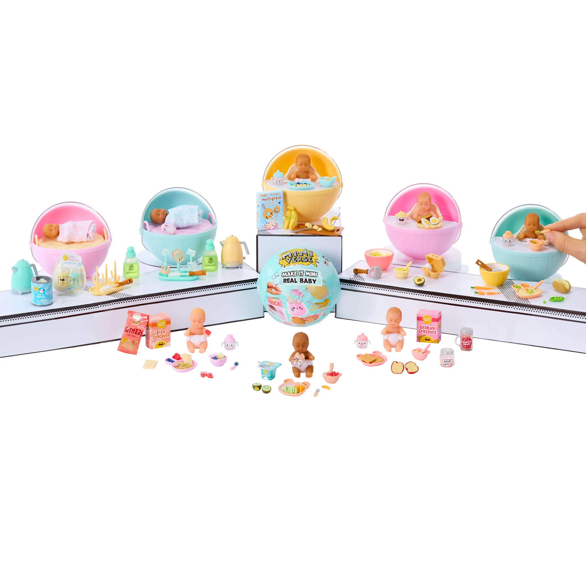 MGA's Miniverse Make It Mini Real Baby Make It Mini Baby Food Mini Collectibles - Image 4