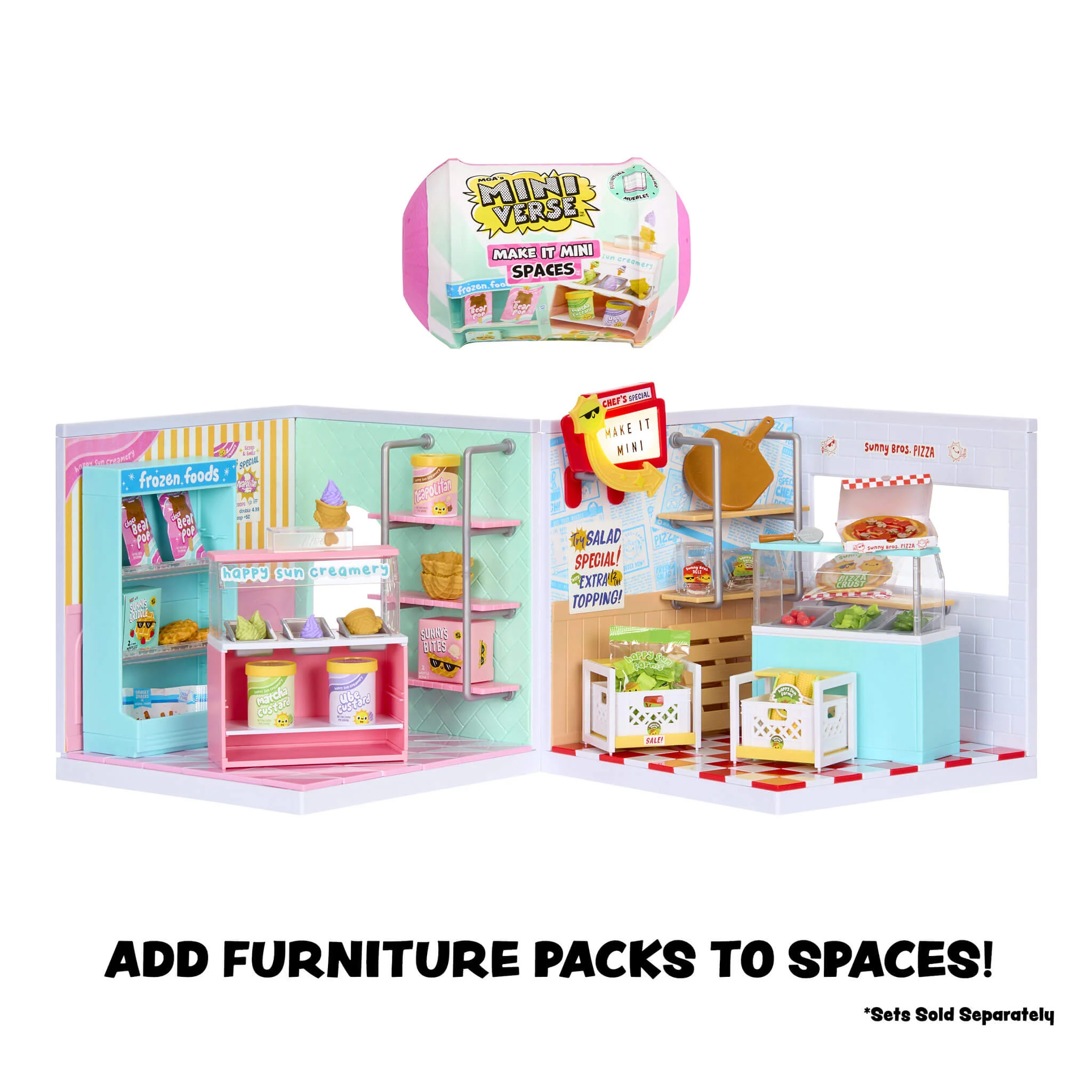 MGA's Miniverse Make It Mini Spaces Ice Cream Shop - Image 7