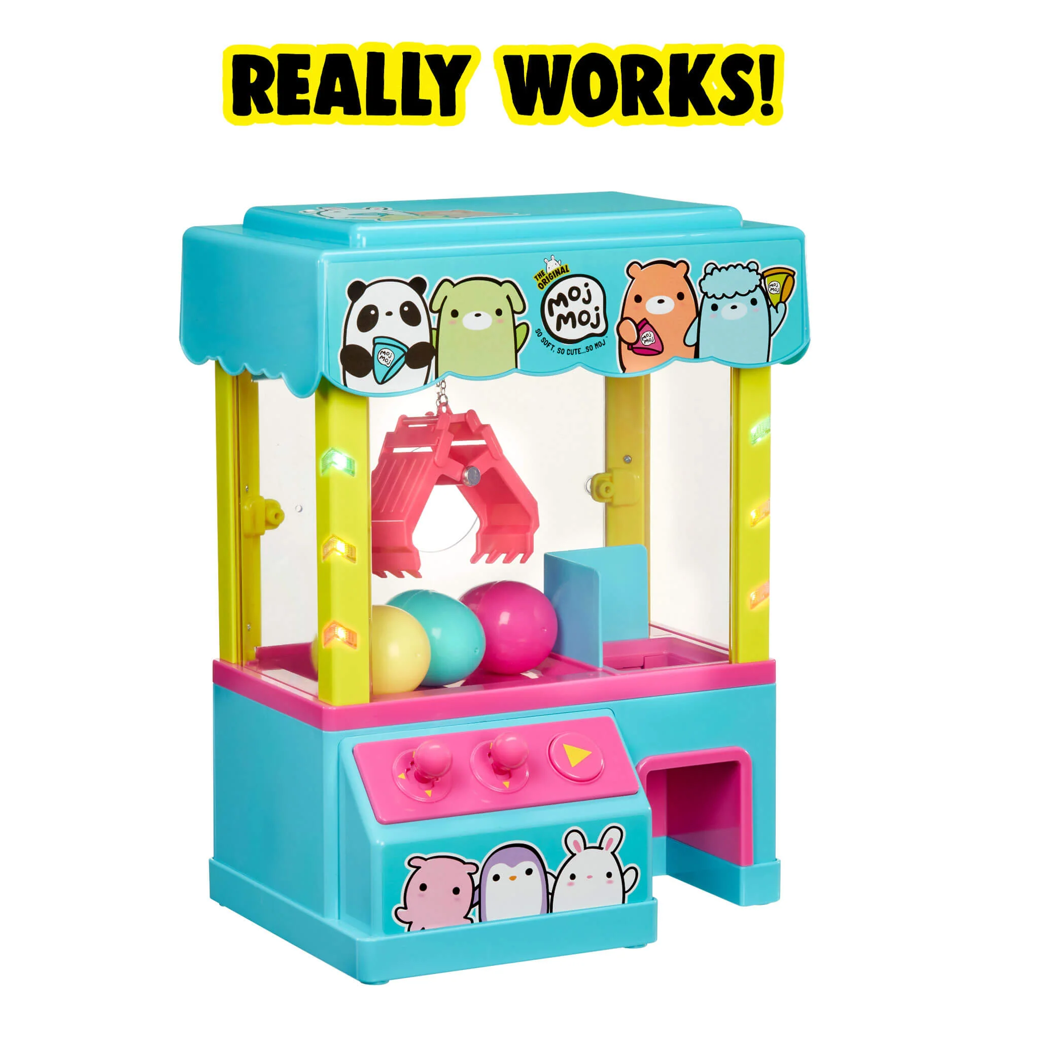 The Original Moj Moj 14" Claw Machine with Exclusive Glittery Squish Character - Image 3