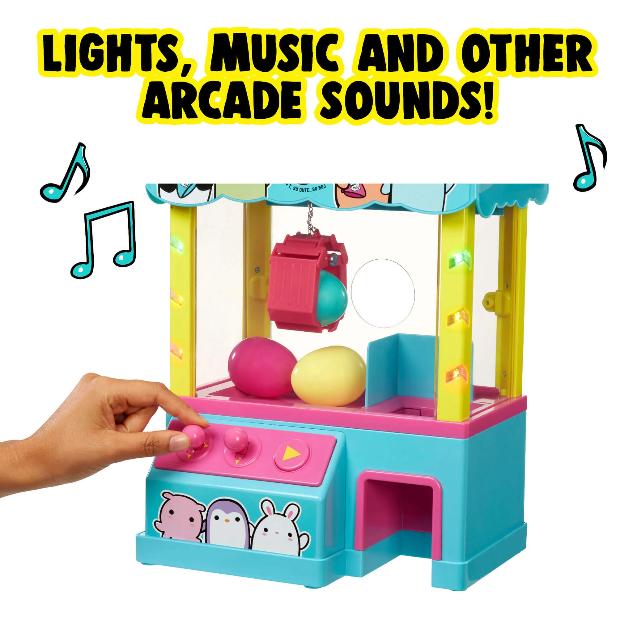 The Original Moj Moj 14" Claw Machine with Exclusive Glittery Squish Character - Image 4