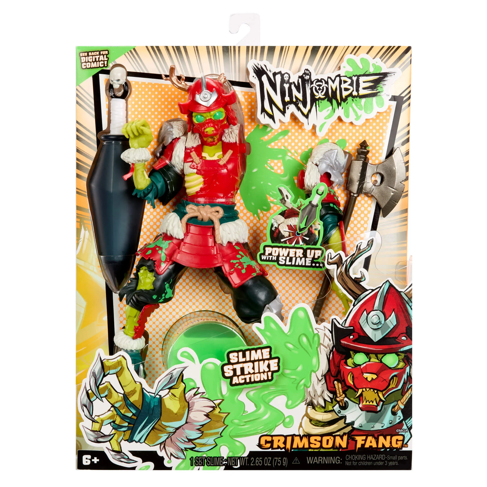 Ninjombie Action Figure - Crimson Fang - Image 4