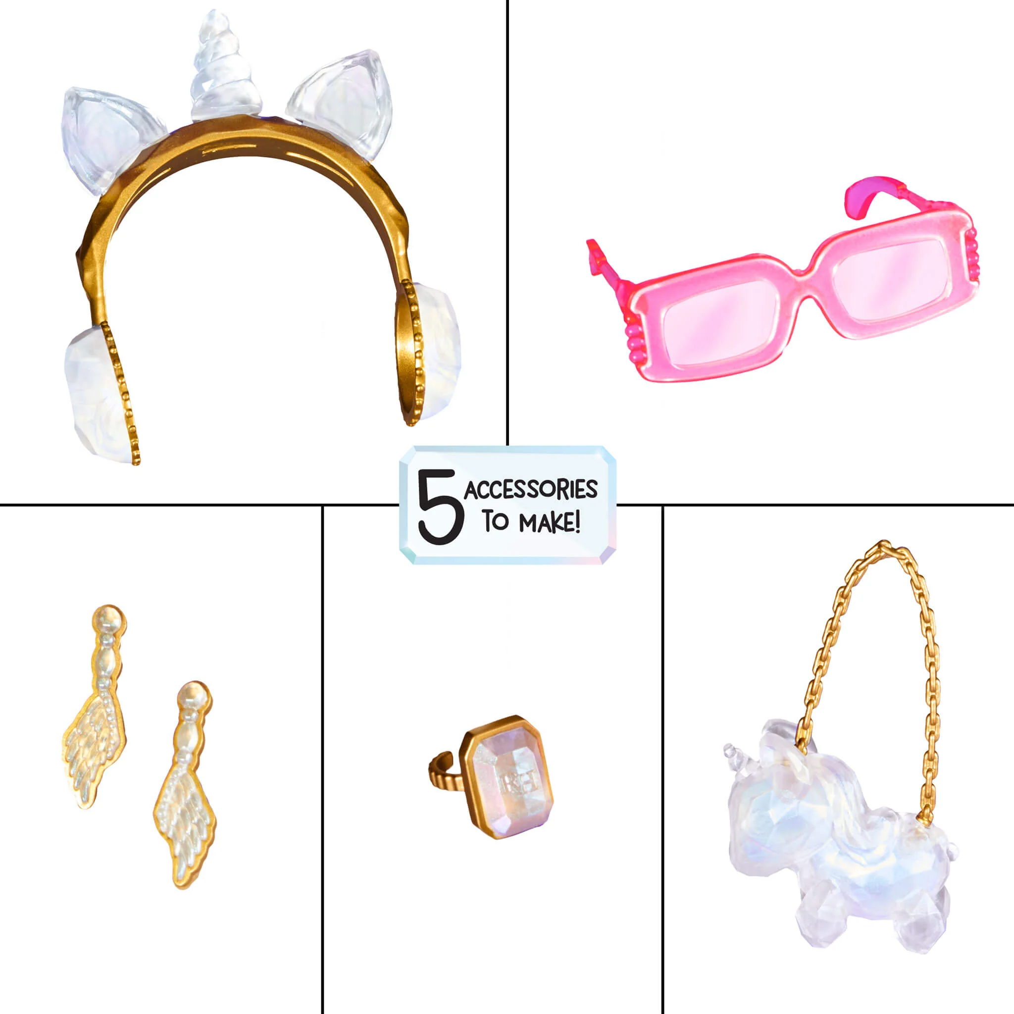 Rainbow High Creative Crystals Amaya - Rainbow 11” Fashion Doll with Crystal Accessory Make It Kit - Image 4