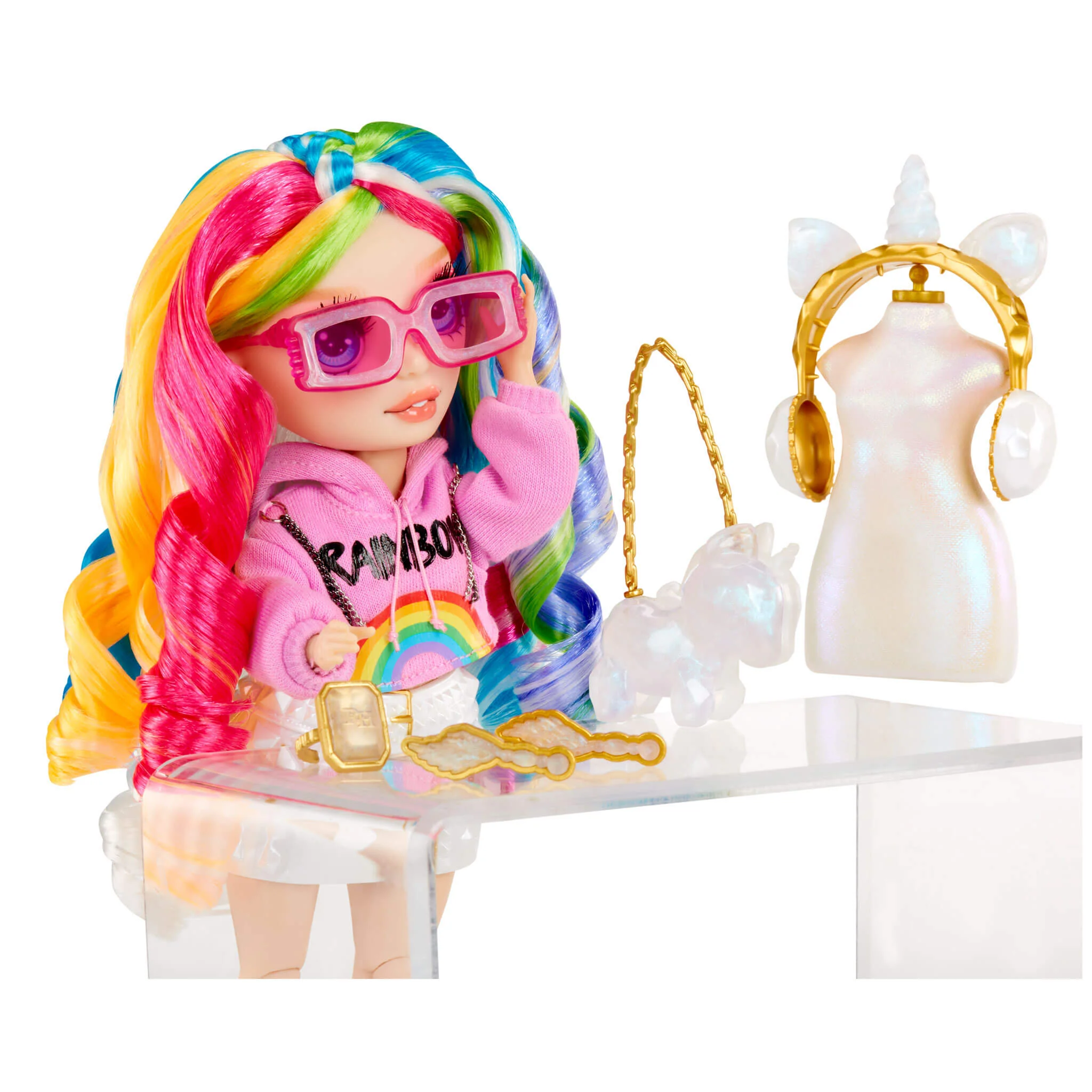 Rainbow High Creative Crystals Amaya - Rainbow 11” Fashion Doll with Crystal Accessory Make It Kit - Image 5