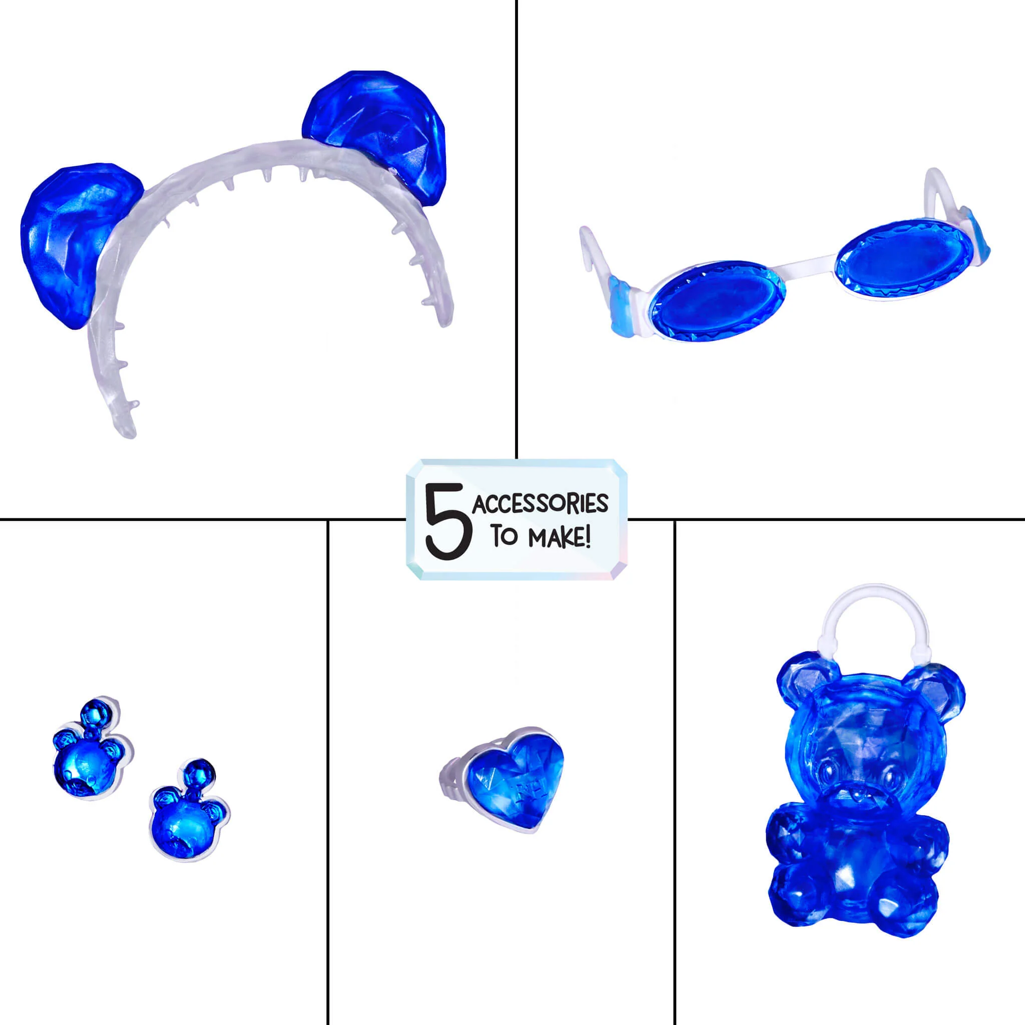 Rainbow High Creative Crystals Skyler – Blue 11” Fashion Doll with Crystal Accessory Make It Kit - Image 4