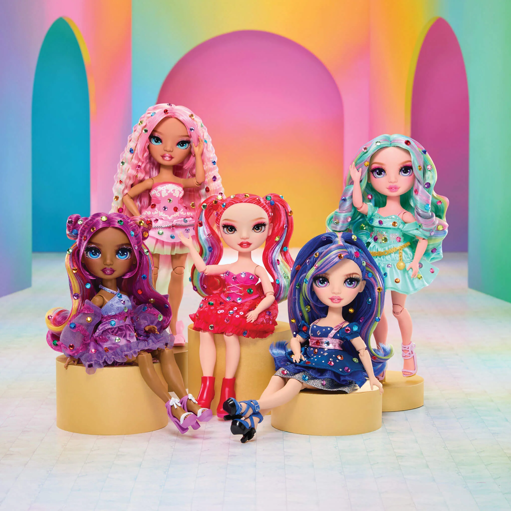 Rainbow High Be Dazzling Fashion Dolls - Vivienne Rouge, 11" Fashion Doll - Image 6