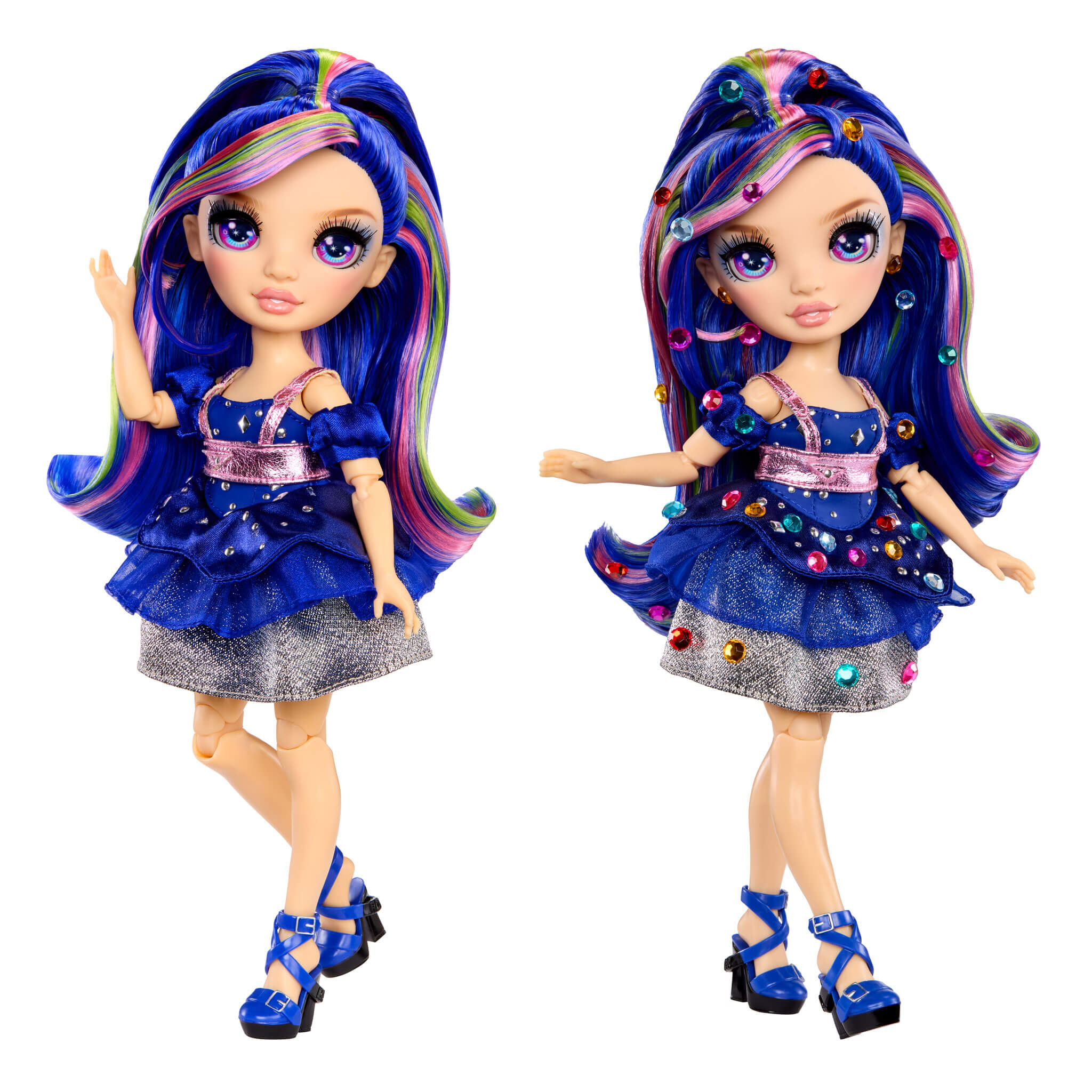 Rainbow High Be Dazzling Fashion Dolls- Genevieve Bleue, 11" Fashion Doll - Image 3