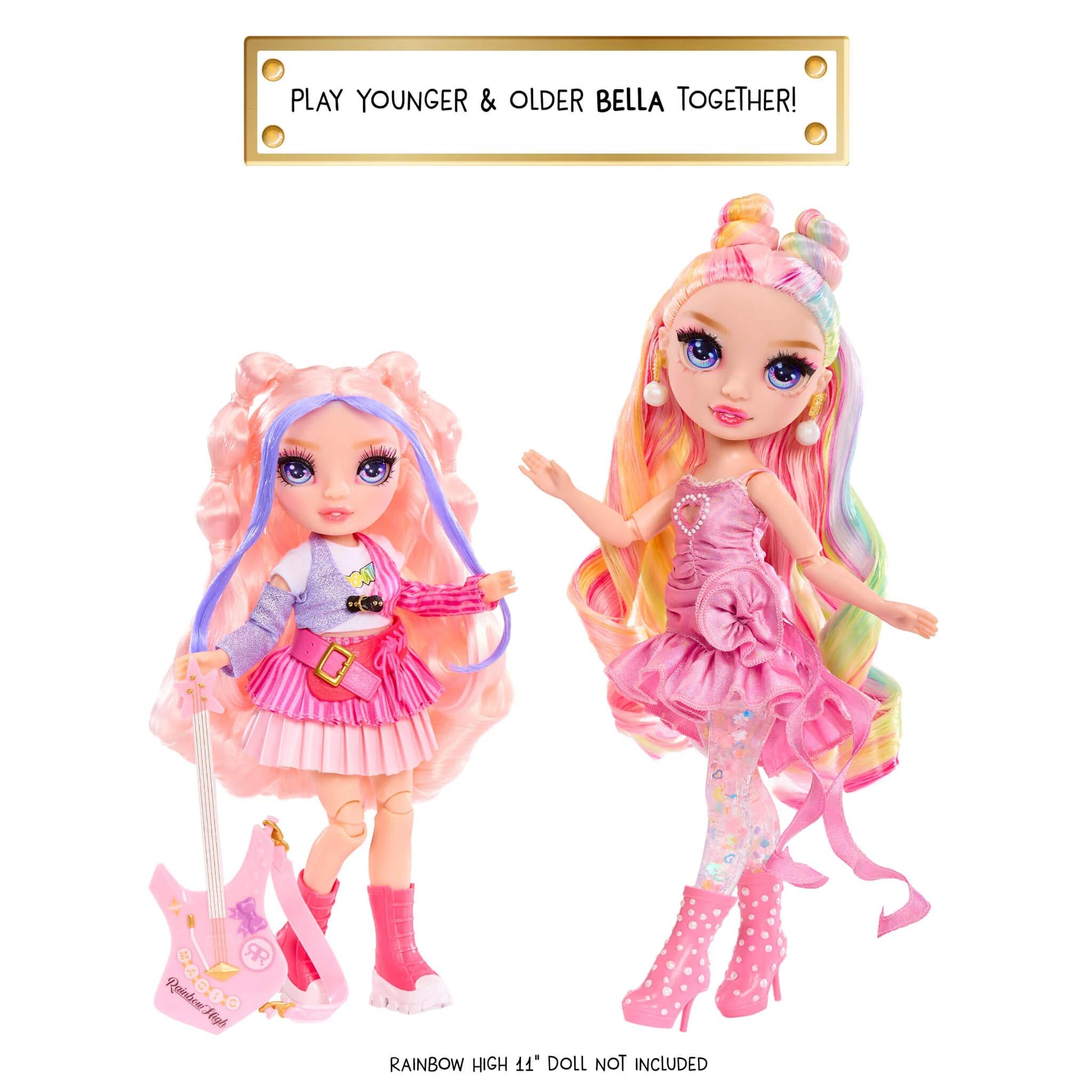 Rainbow High Jr High Rock Band - Bella, Pink 9” Fashion Doll - Image 4