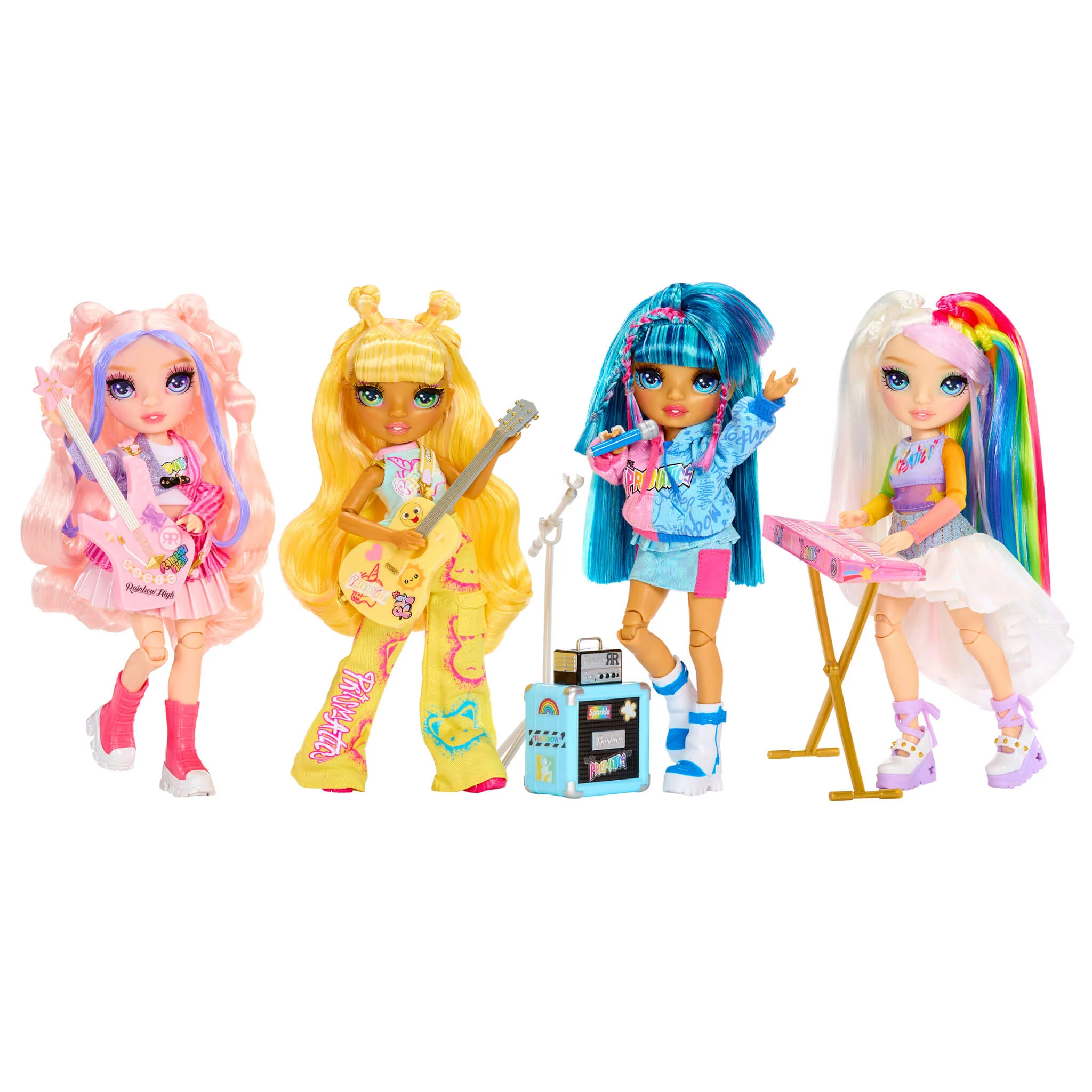 Rainbow High Jr High Rock Band - Skyler, Blue 9” Fashion Doll - Image 7