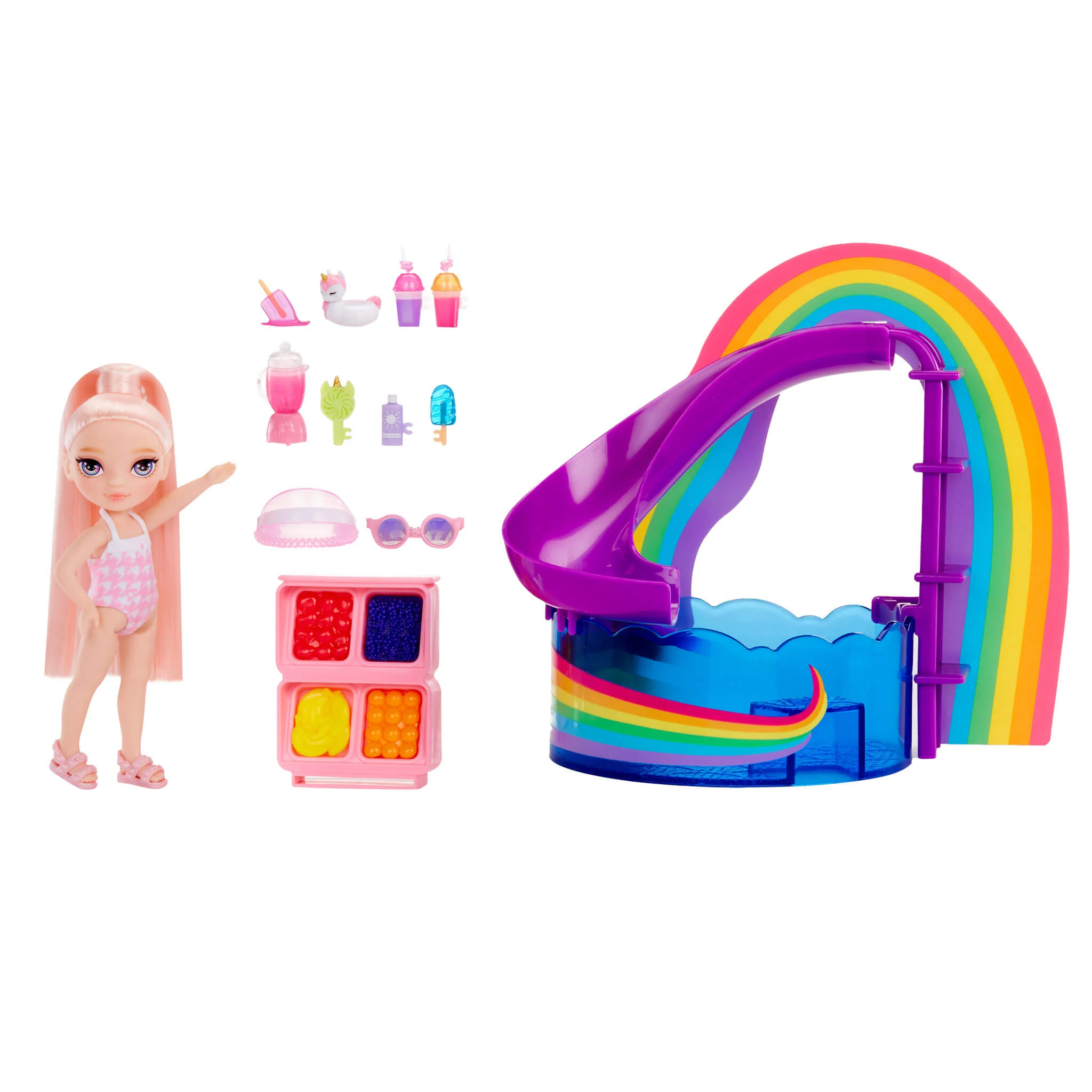 Rainbow High Little Pool Day with Blush Playset - Image 6
