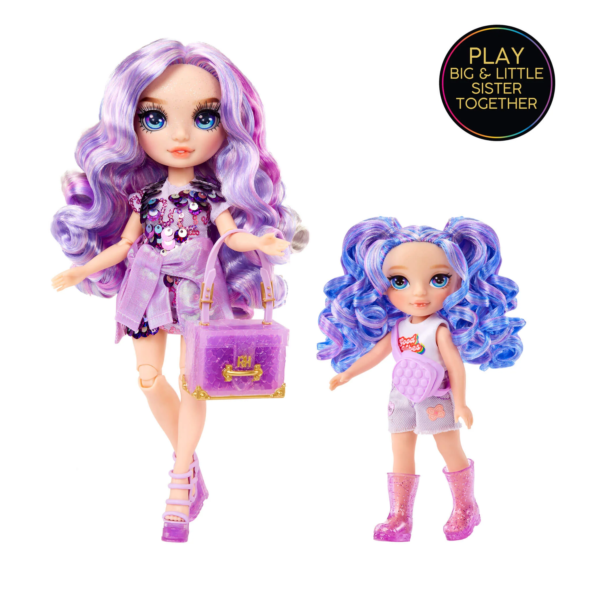 Rainbow High Littles Amethyst Willow, Purple, 5.5" Posable Small Doll - Image 3