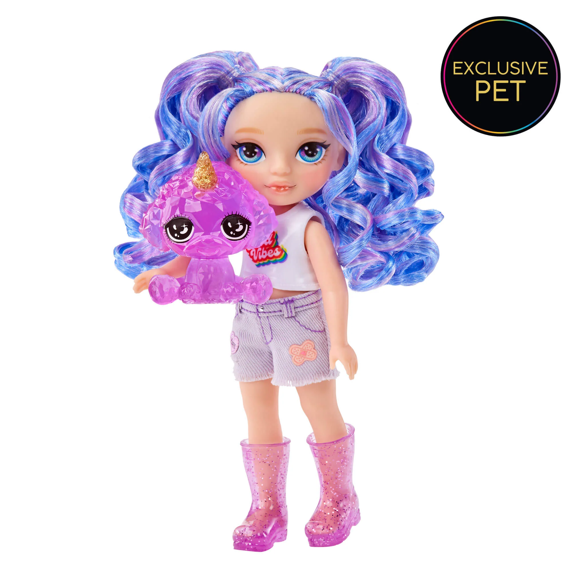 Rainbow High Littles Amethyst Willow, Purple, 5.5" Posable Small Doll - Image 4