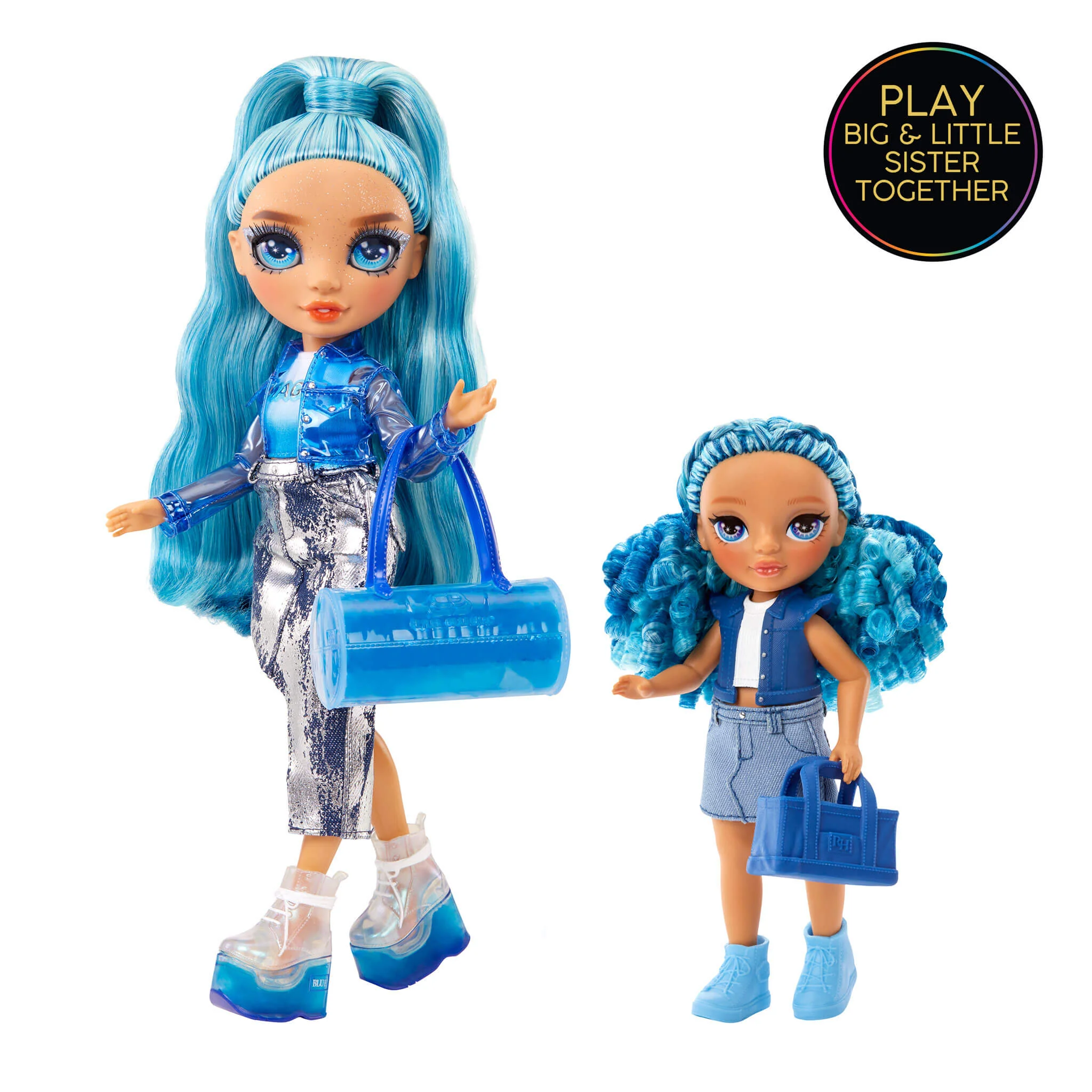 Rainbow High Littles Sapphire Bradshaw, Blue, 5.5" Posable Small Doll - Image 3
