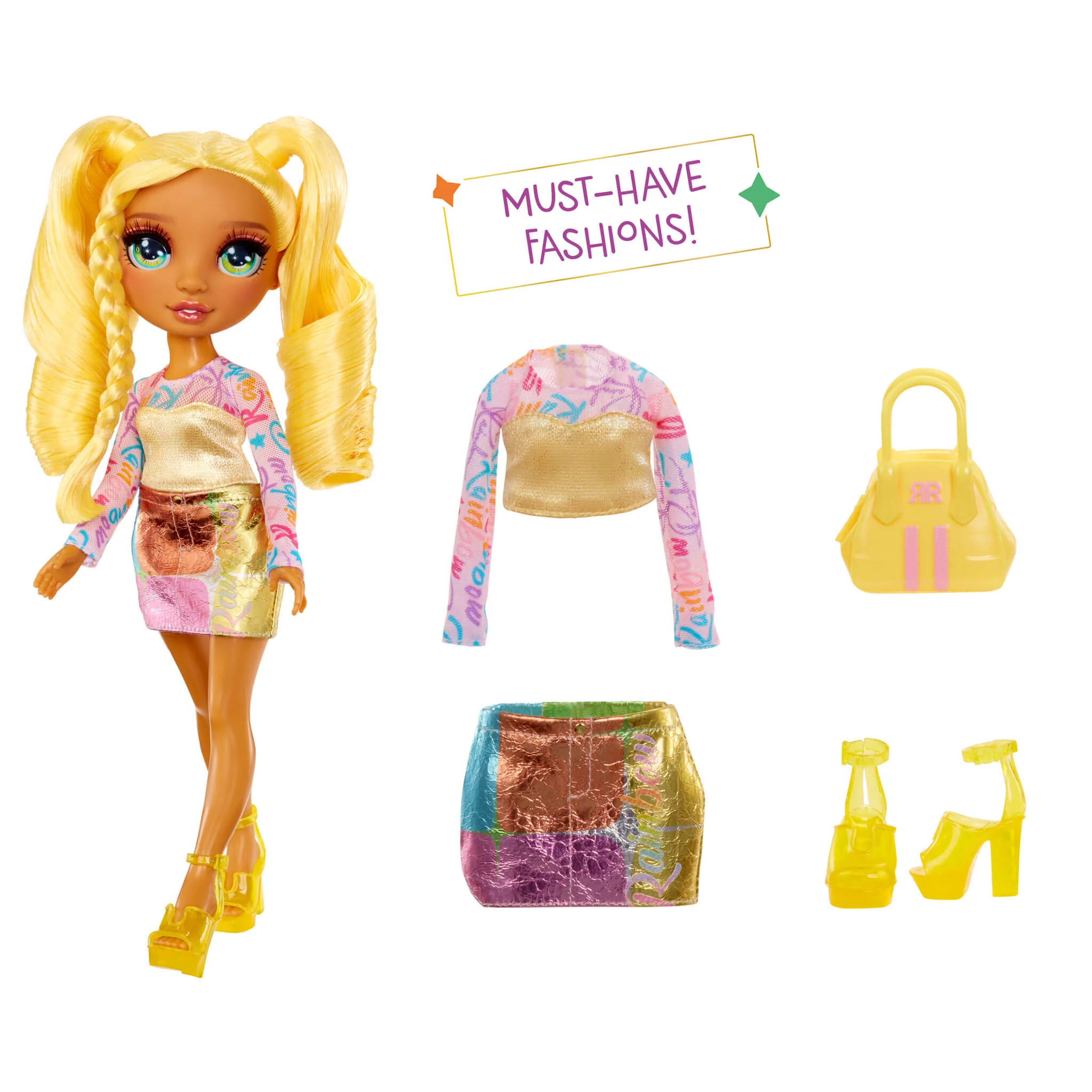 Rainbow High My Fashion Style Sunny, Yellow 11" Fashion Doll - Image 2