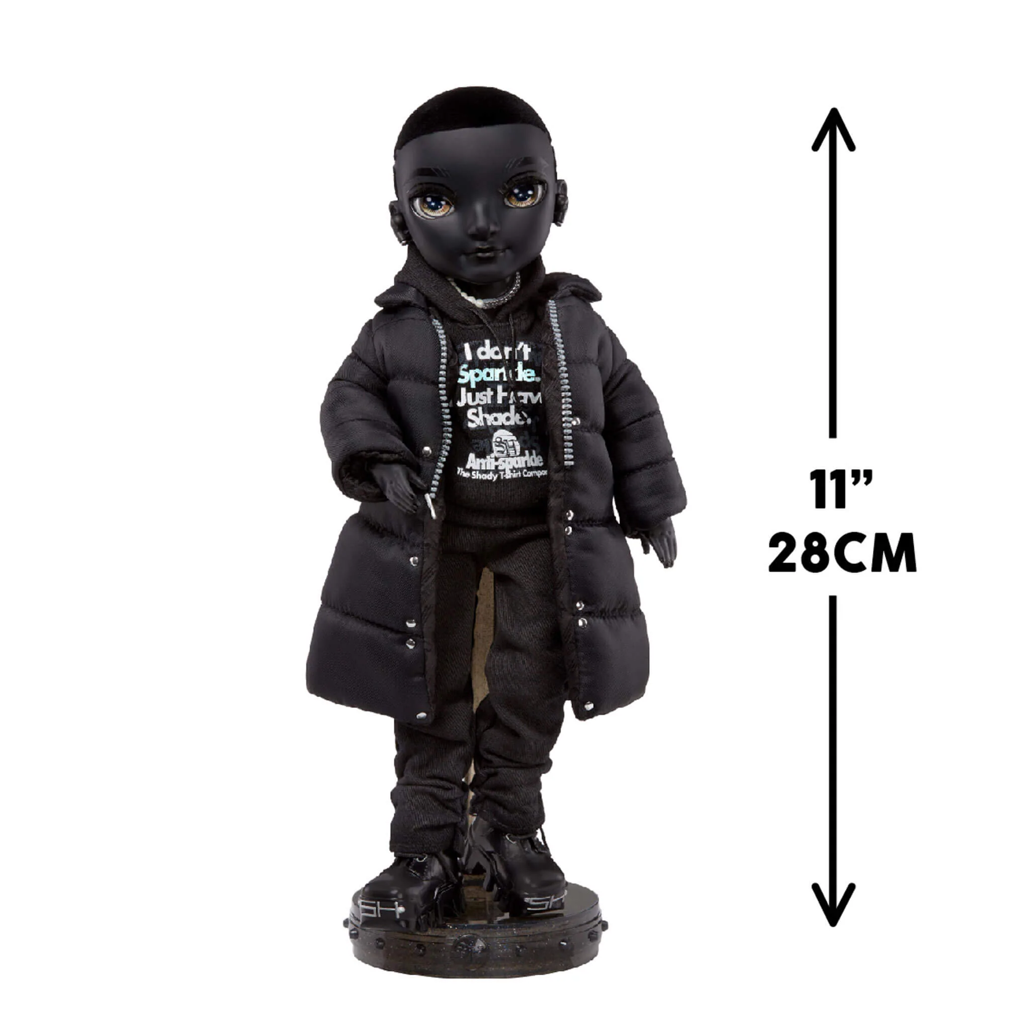 Rainbow High Shadow High Rexx McQueen - Black Color Fashion Doll - Image 3