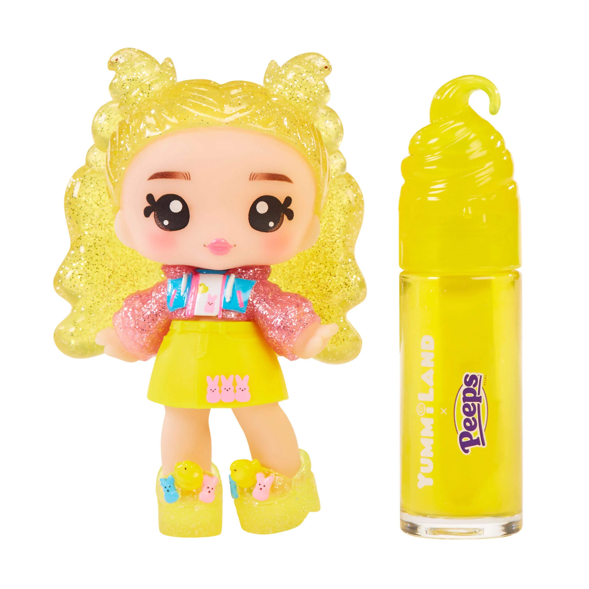Yummiland x PEEPS® Lip Gloss Doll – Goldie Mallows - Image 3