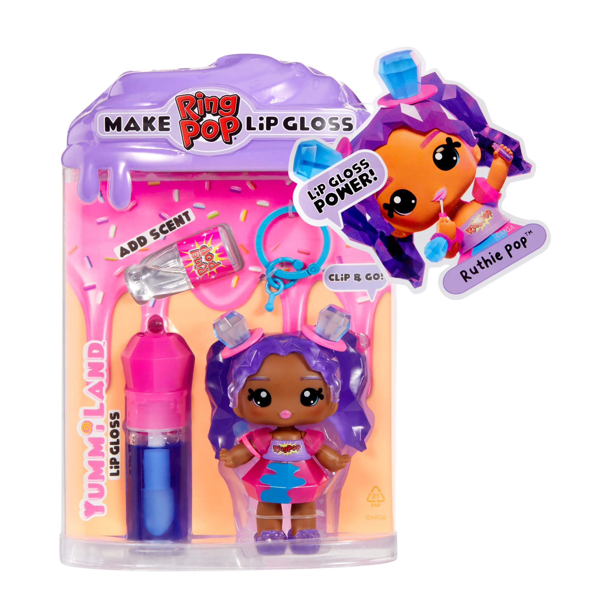 Yummiland x Licensed Sweets Lip Gloss Doll: RING POP - Image 5